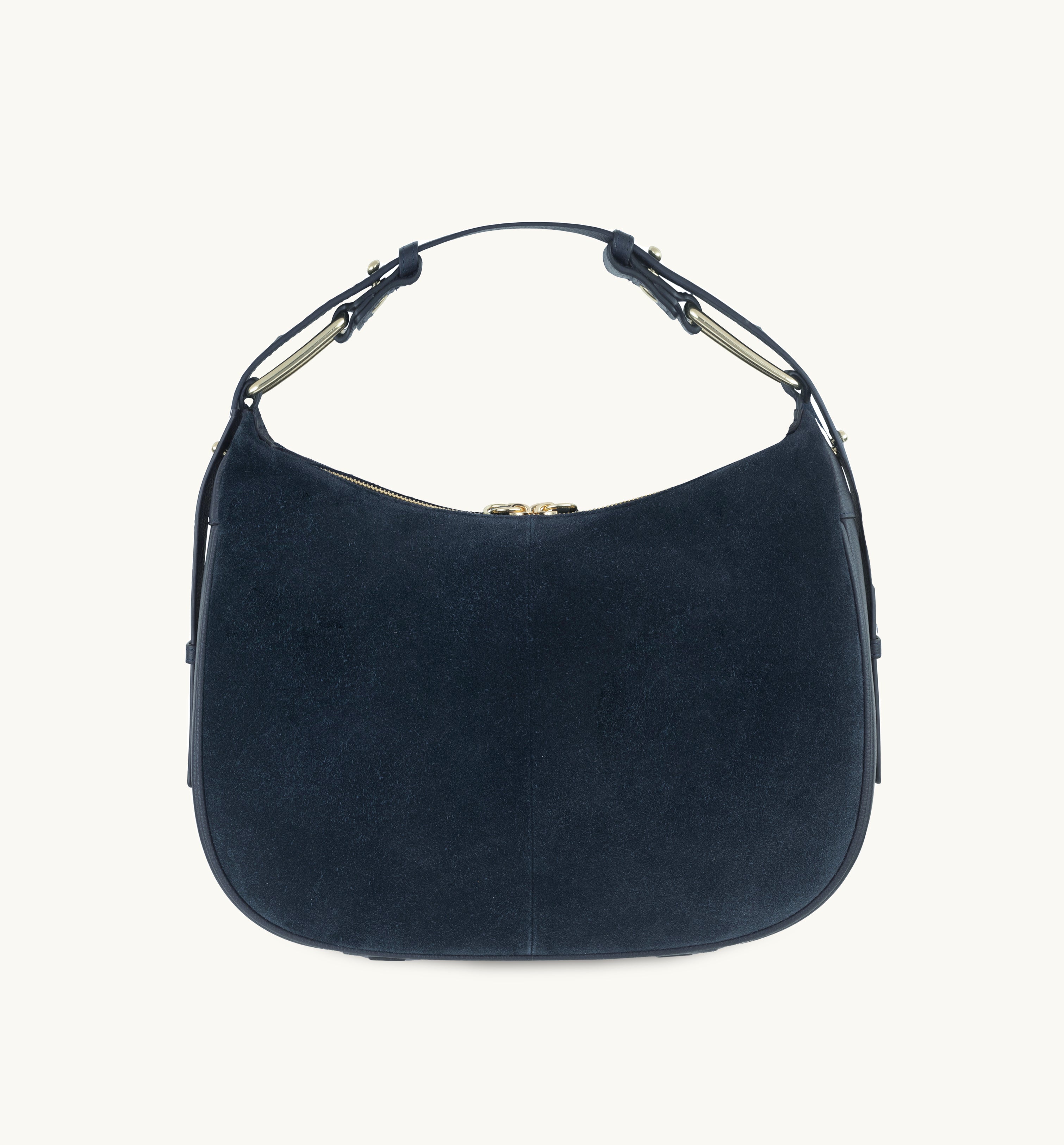 The Charlie Navy Suede Bag