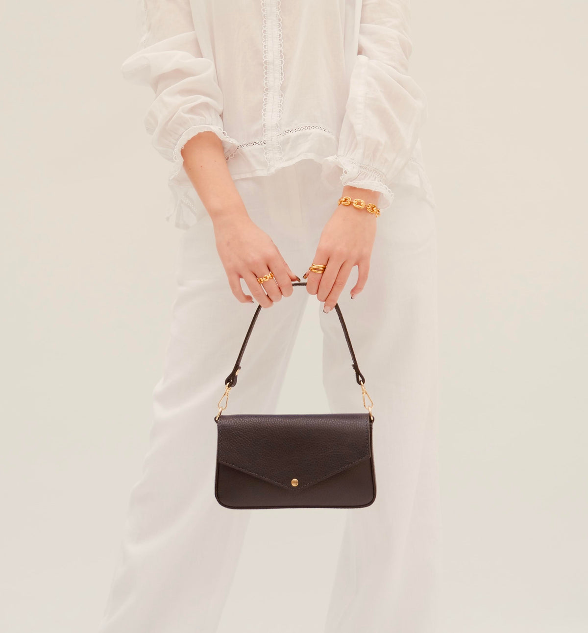The Munro Leather Shoulder Bag