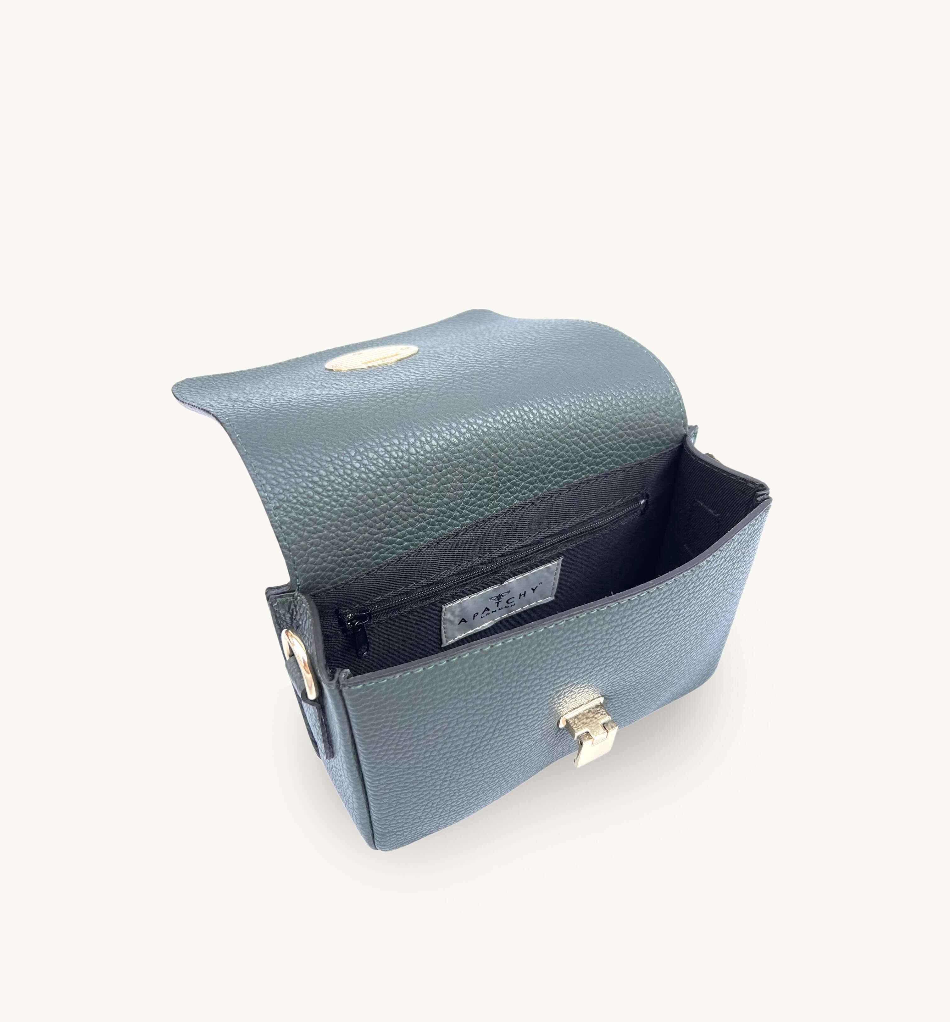 The Newbury Racing Green Leather Bag