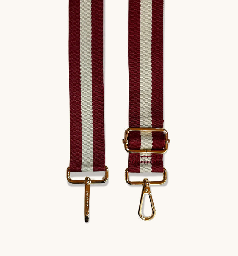 Apatchy London Red And Gold Stripe Strap