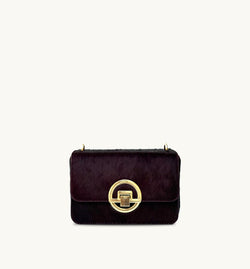 The Tilly Burgundy Hair-On Leather Bag