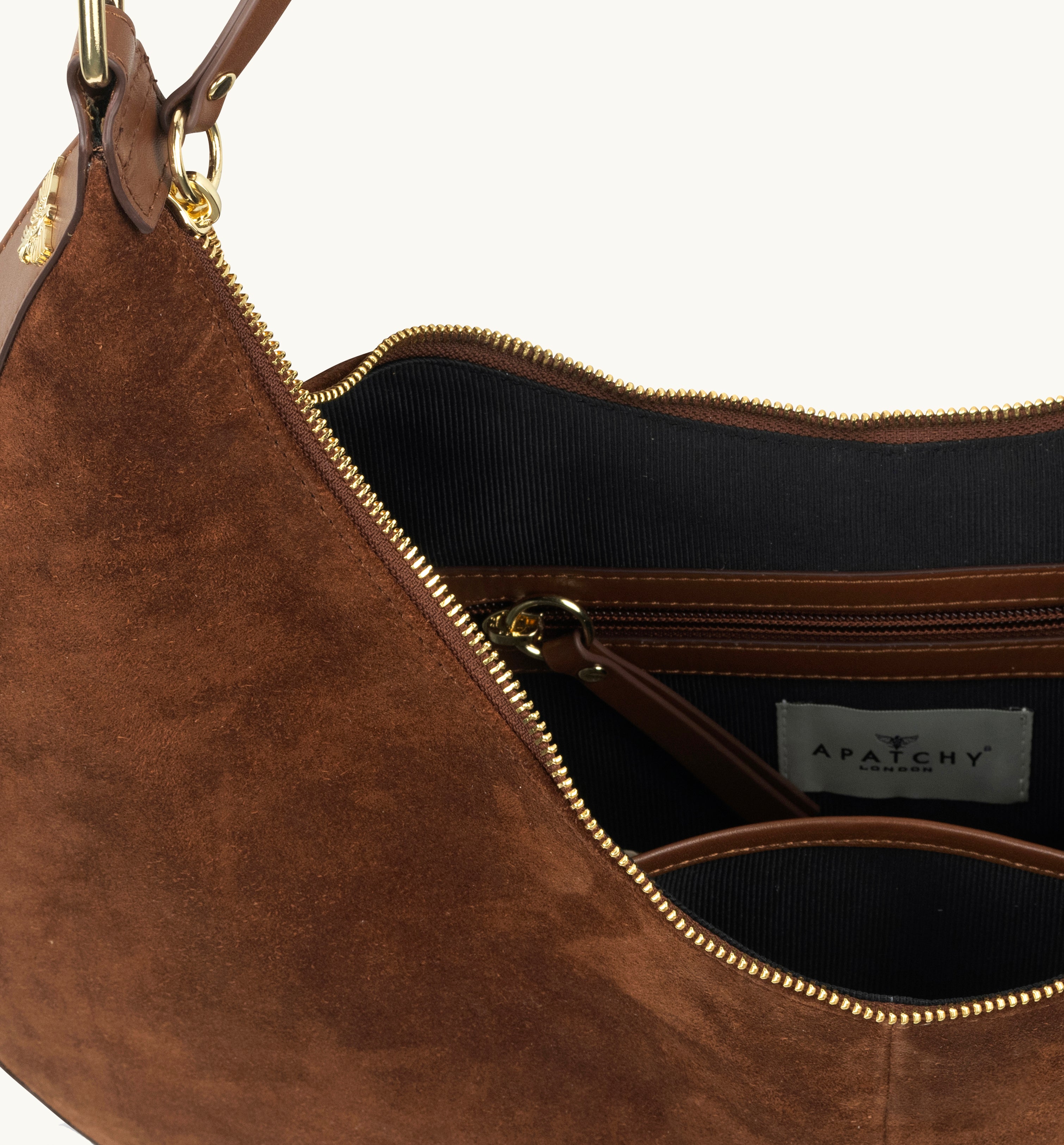 The Nora Tan Suede Bag