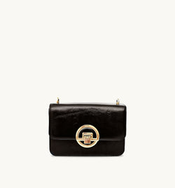 The Tilly Chocolate Crinkle Patent Leather Bag