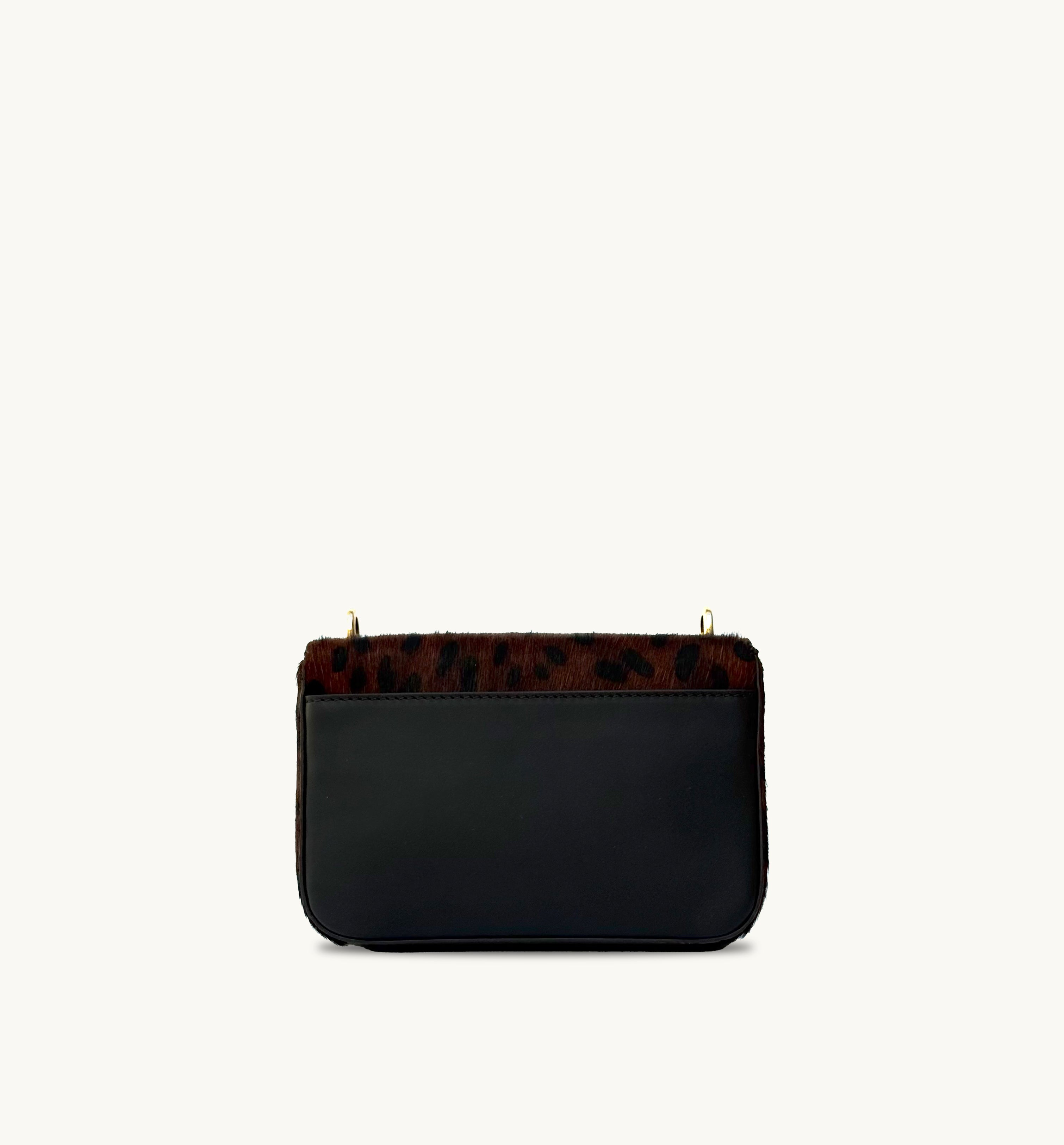 The Tilly Dark Leopard Hair-On Leather Bag