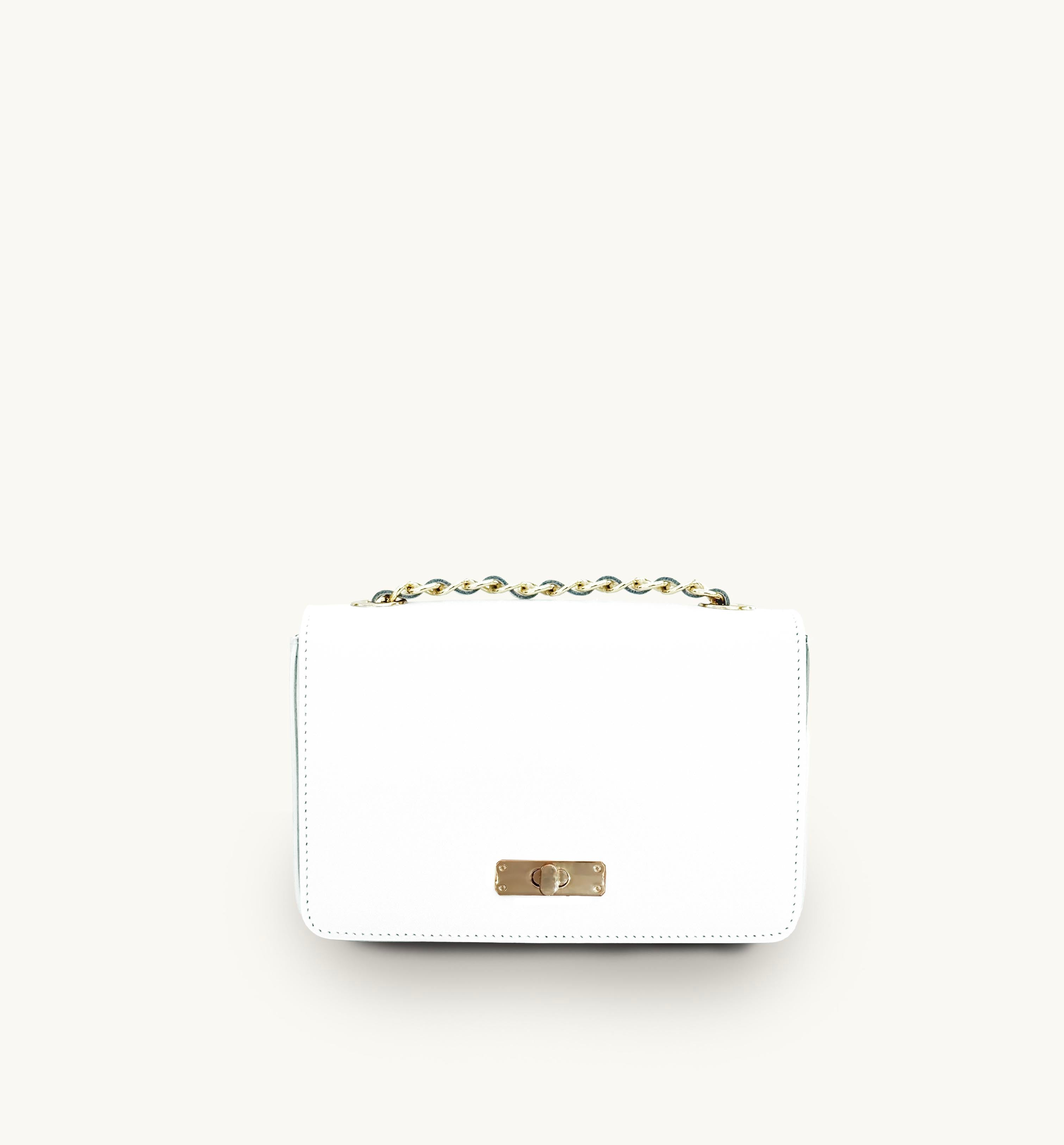 The Grace White Leather Bag