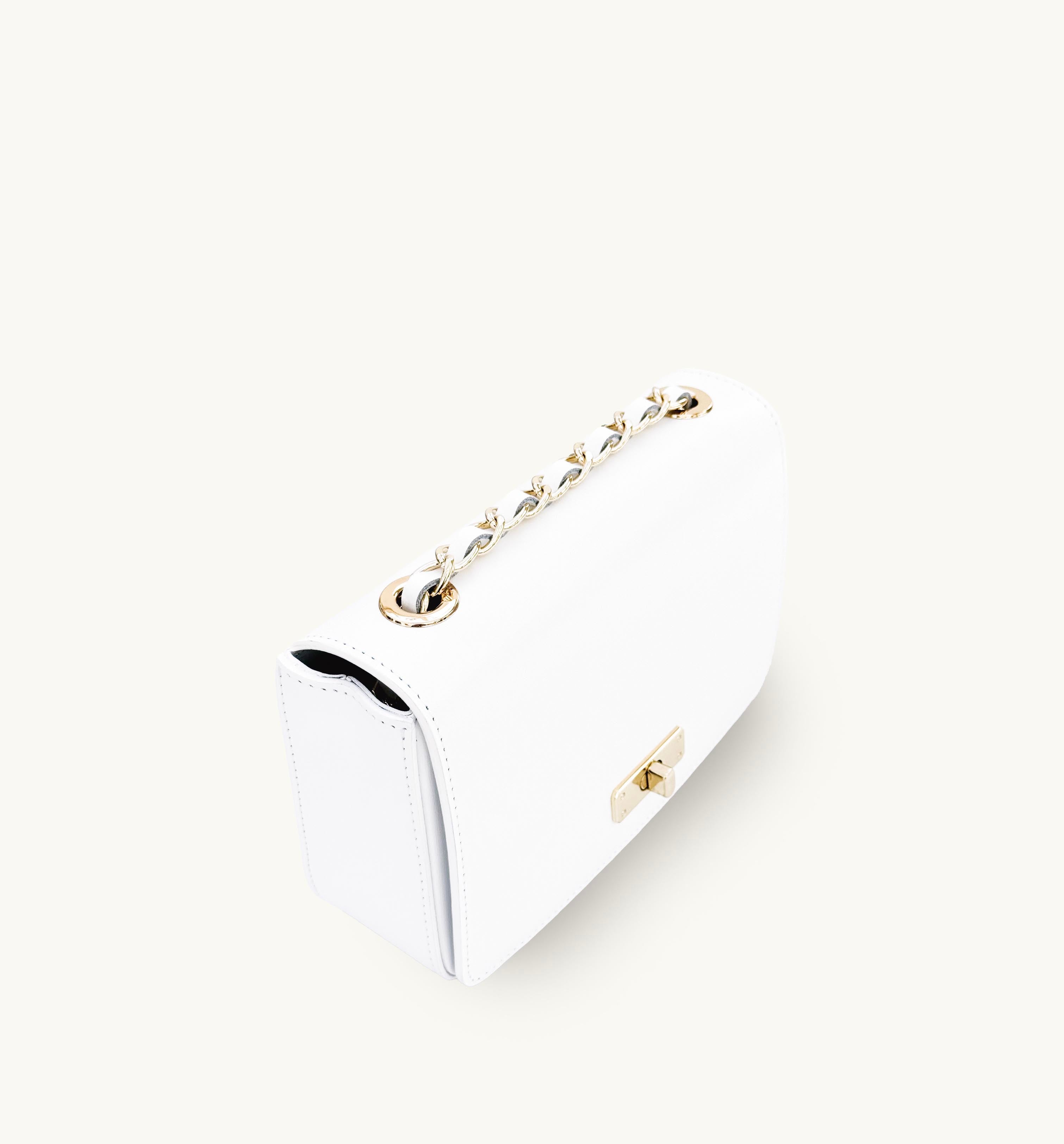 The Grace White Leather Bag