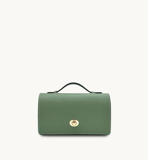 The Amelia Sage Green Leather Bag