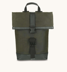 The Cavendish Waxed Canvas & Leather Backpack