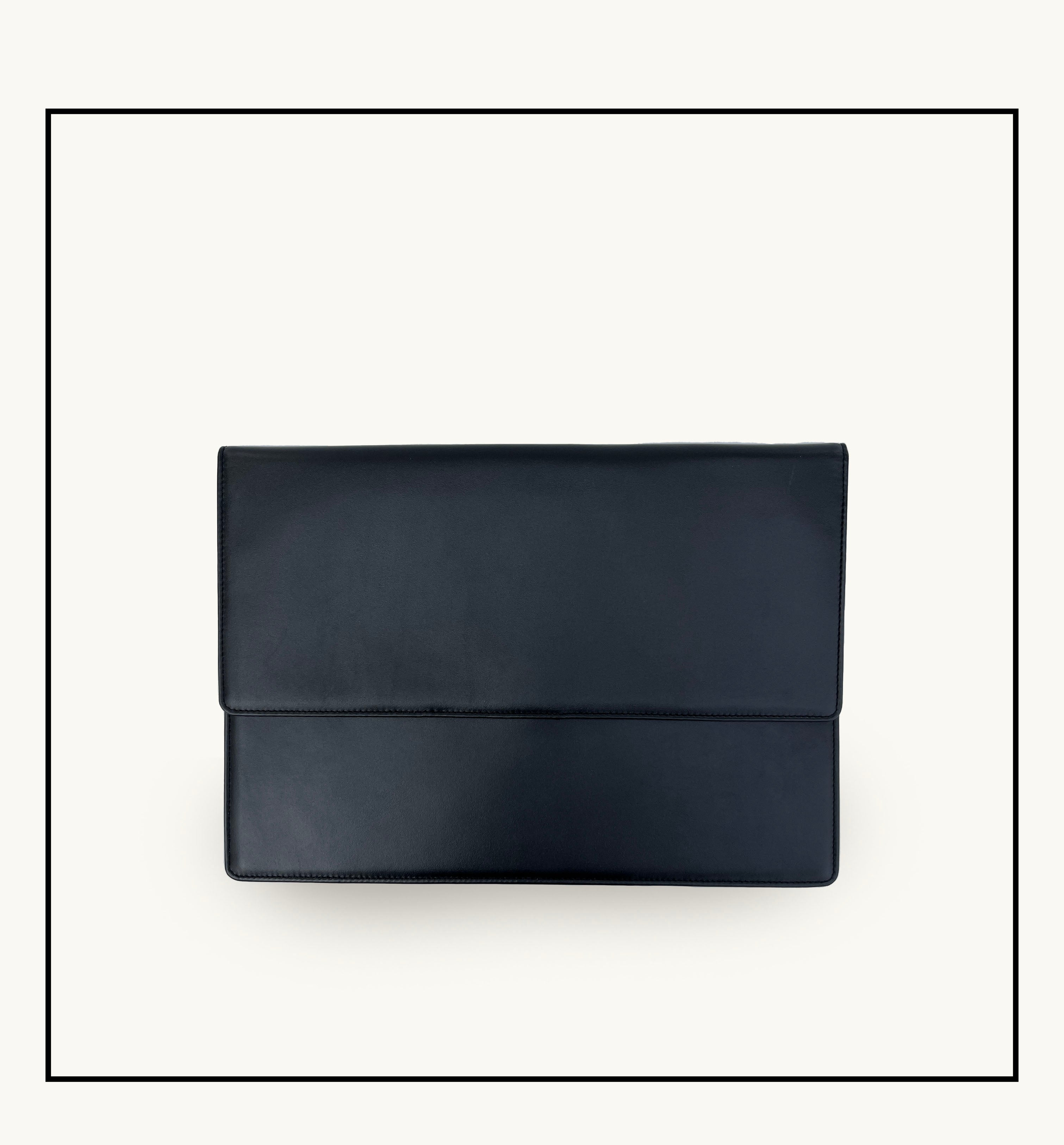 Black Leather Laptop 13-14 inch Sleeve