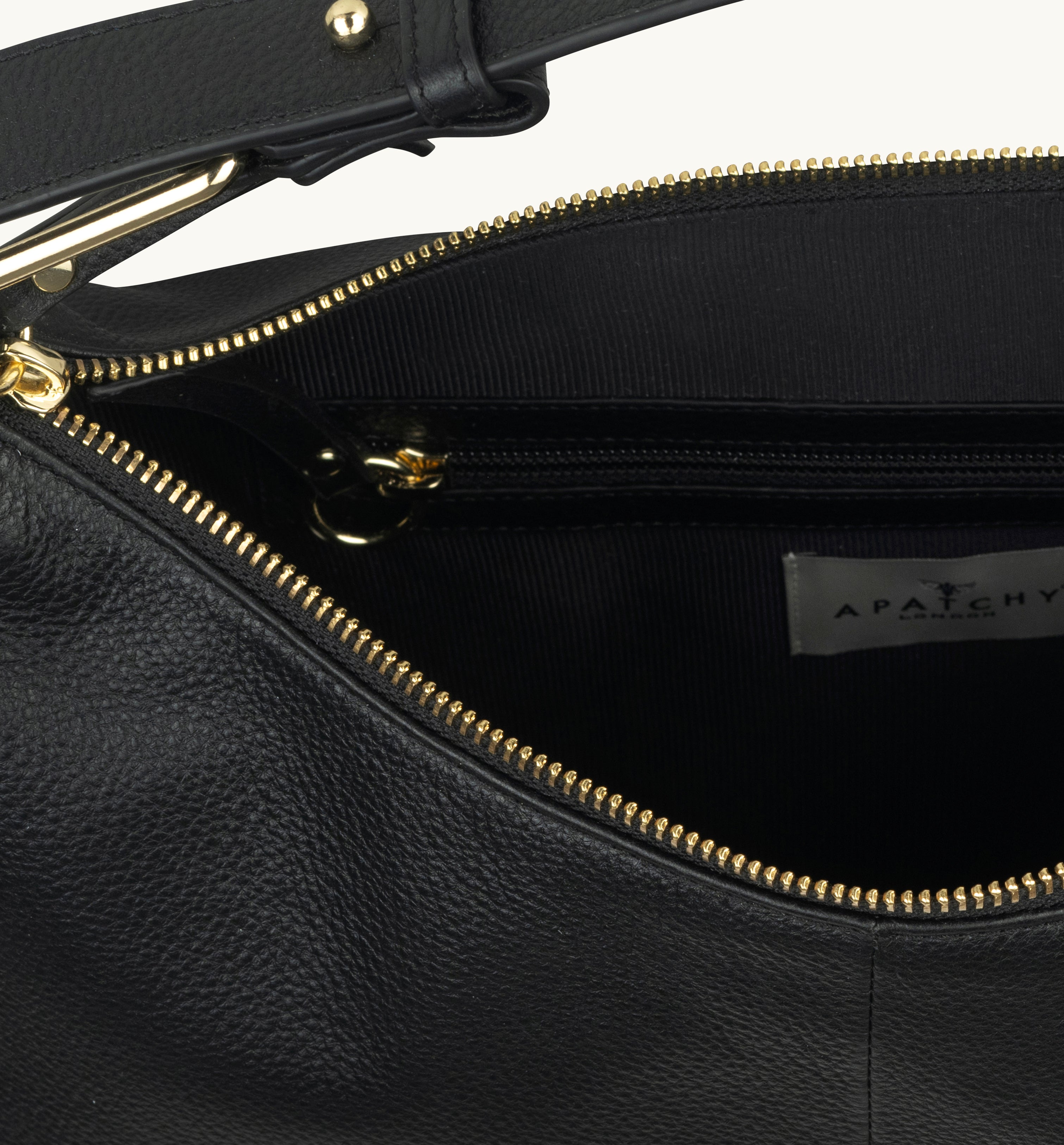 The Charlie Black Leather Bag