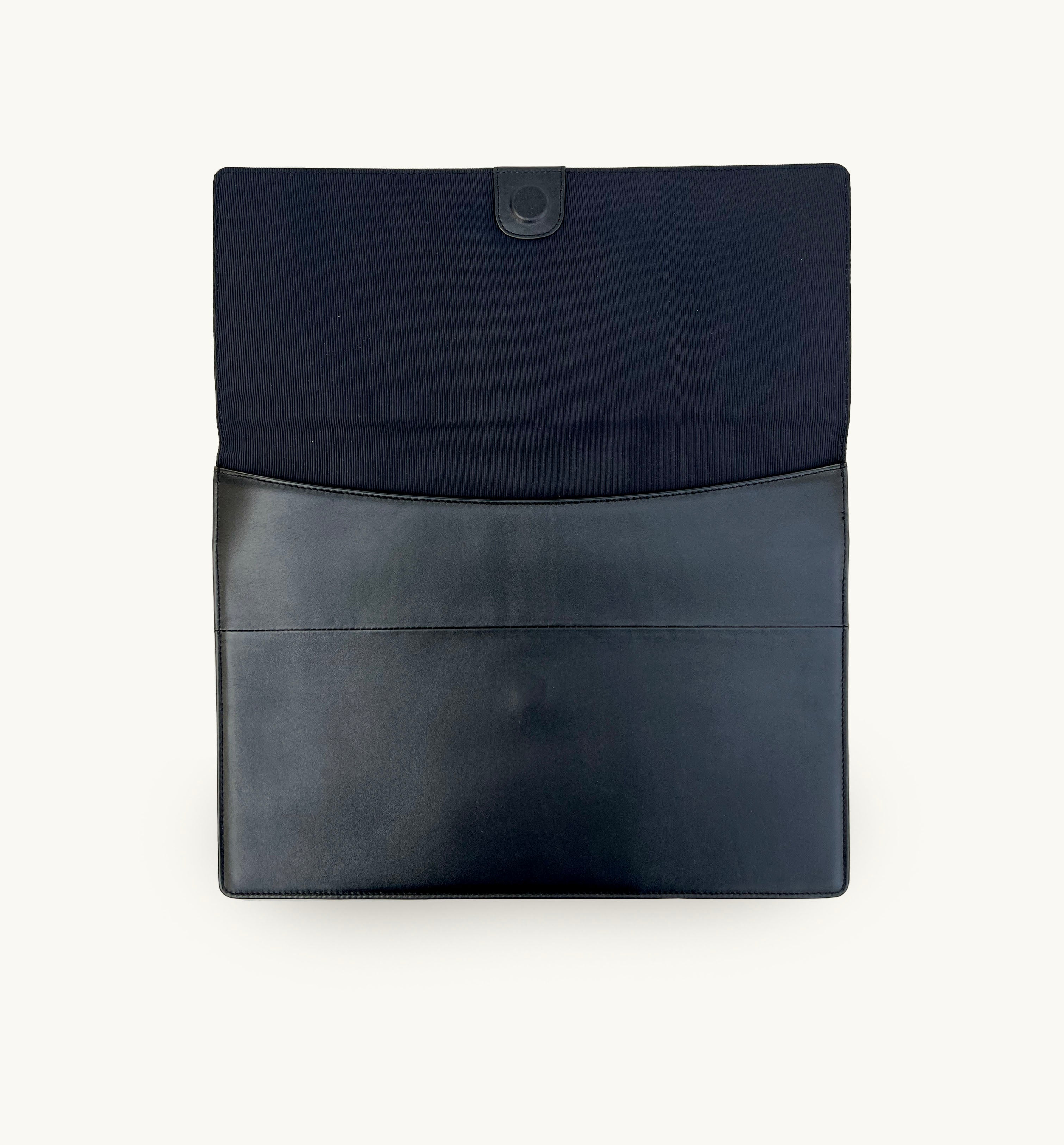 Black Leather Laptop 13-14 inch Sleeve