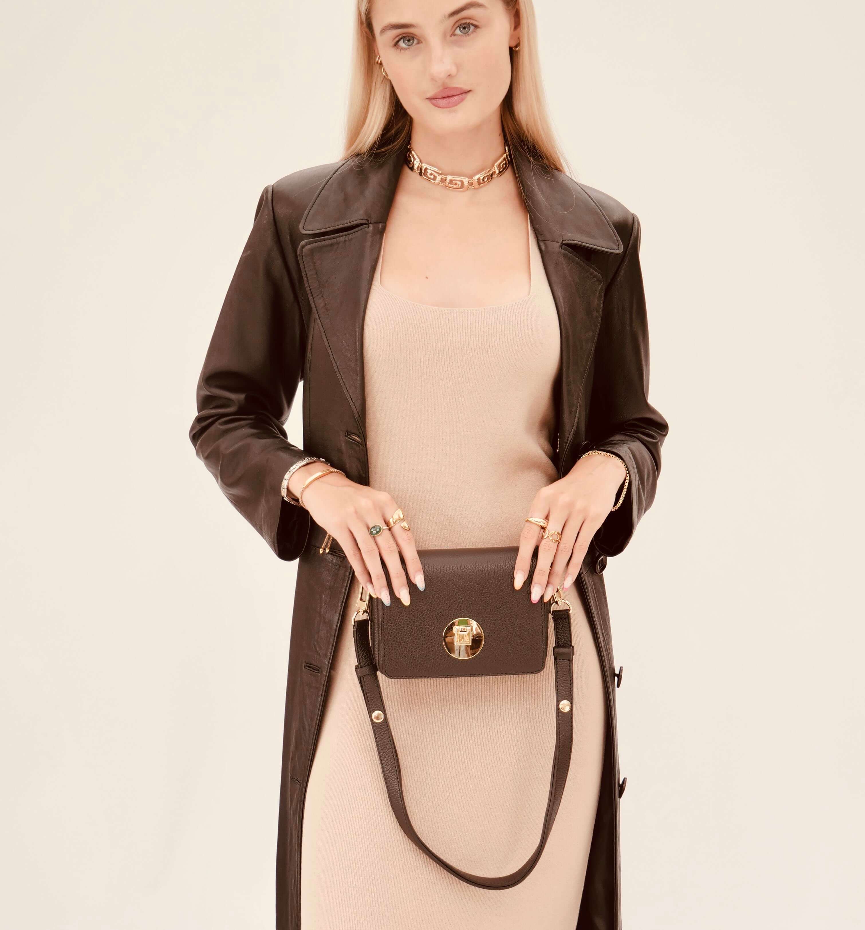 The Newbury Black Leather Bag