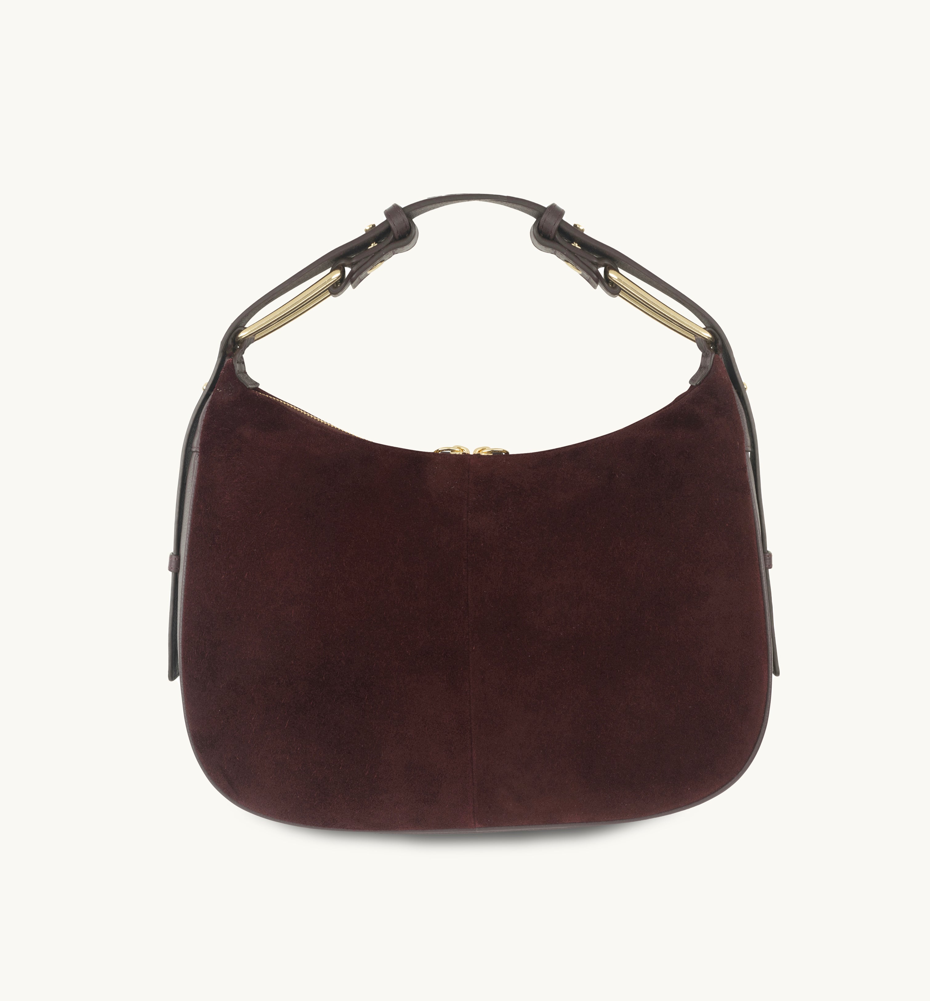 The Charlie Burgundy Suede Bag