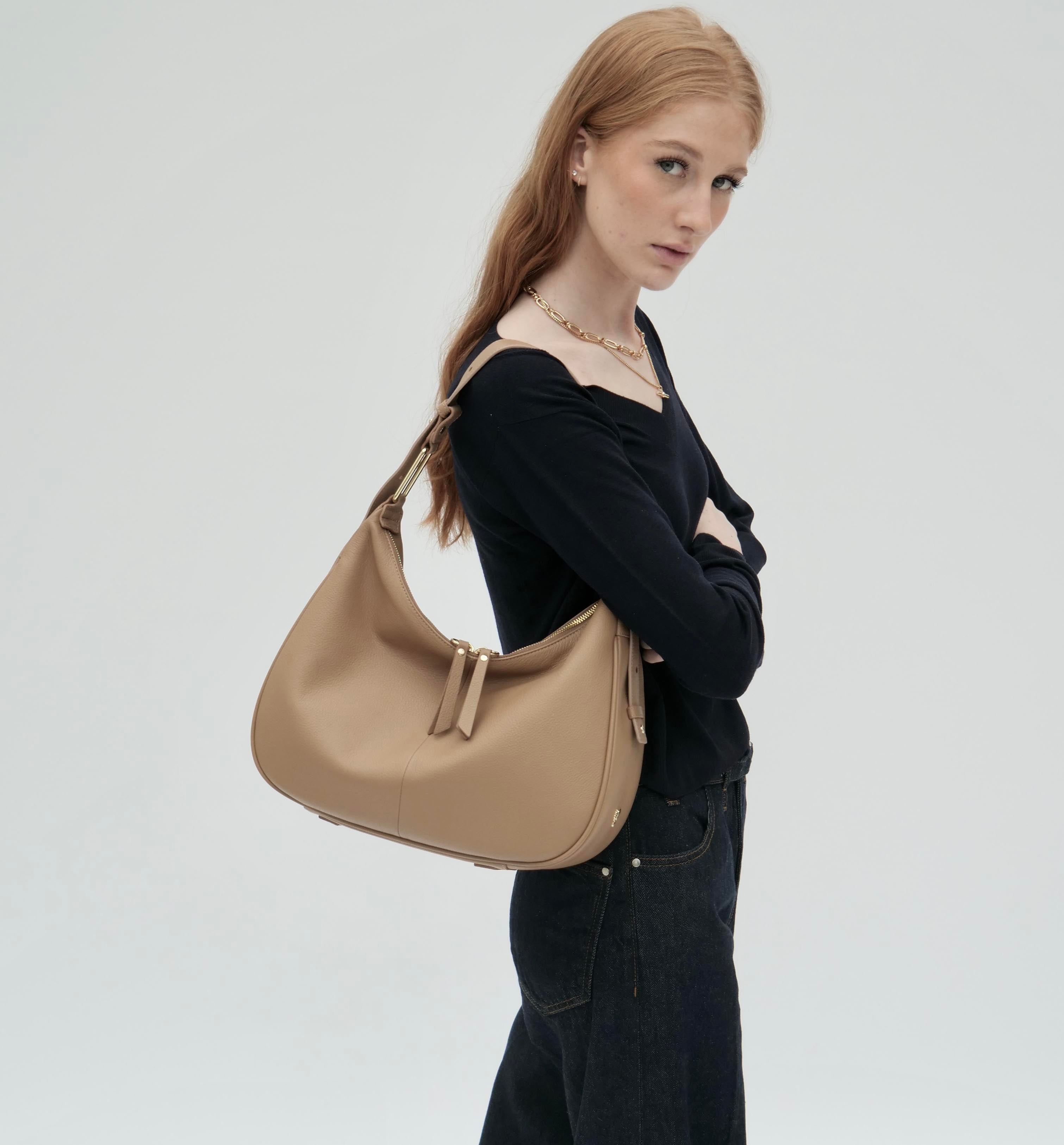 The Charlie Camel Leather Bag