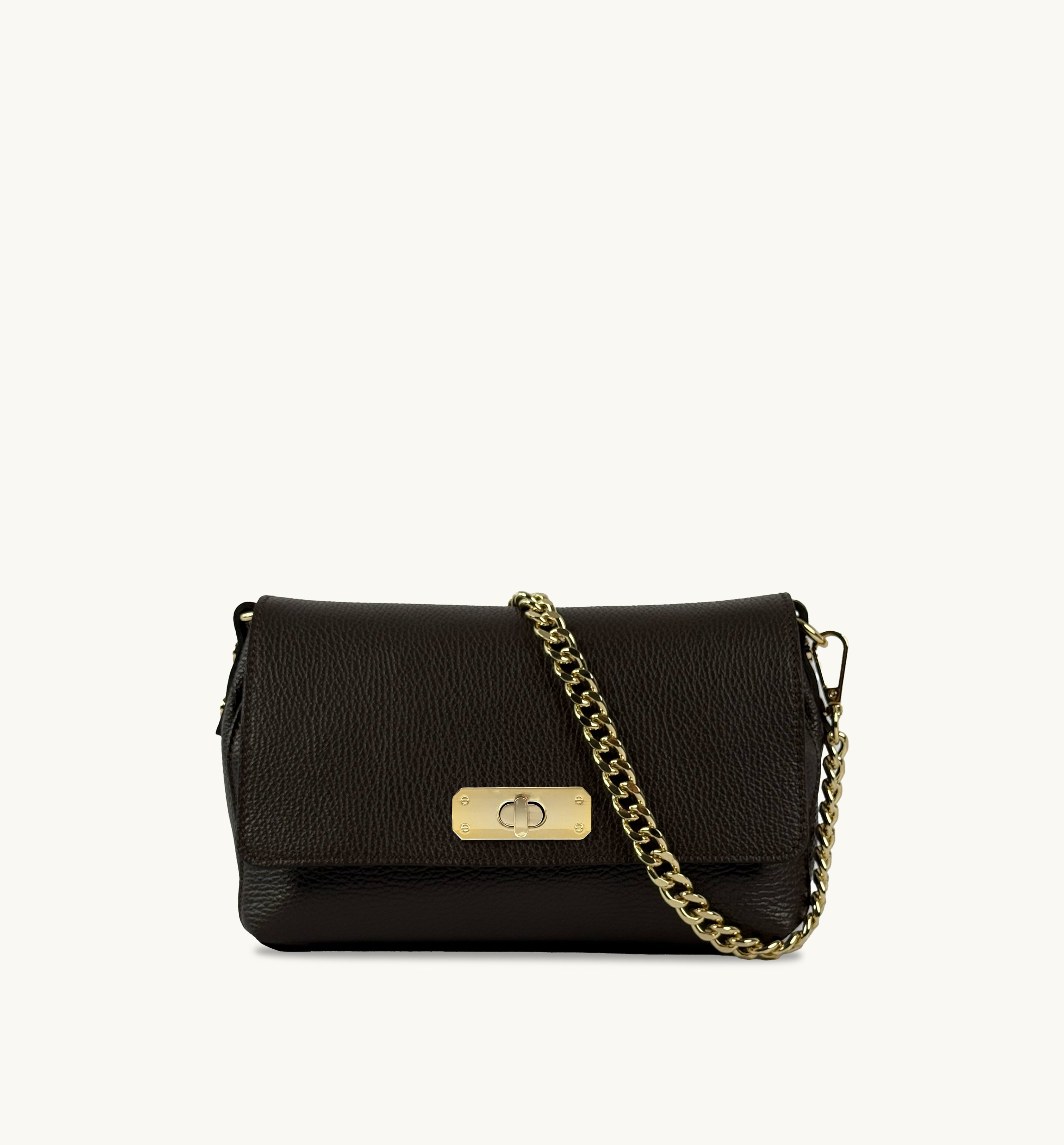 The Maisie Midi Chocolate Leather Bag