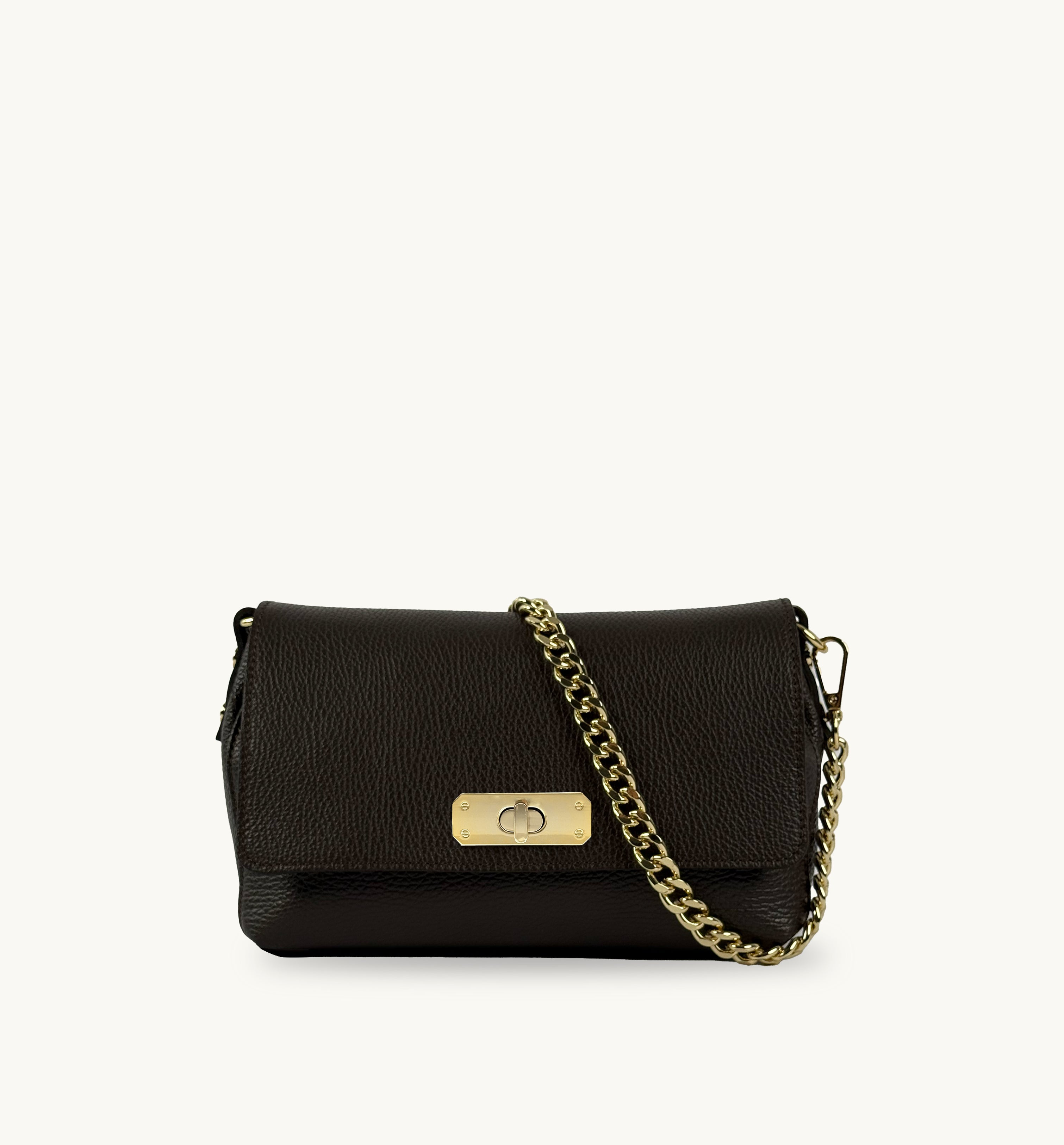 The Maisie Midi Chocolate Leather Bag - Apatchy London