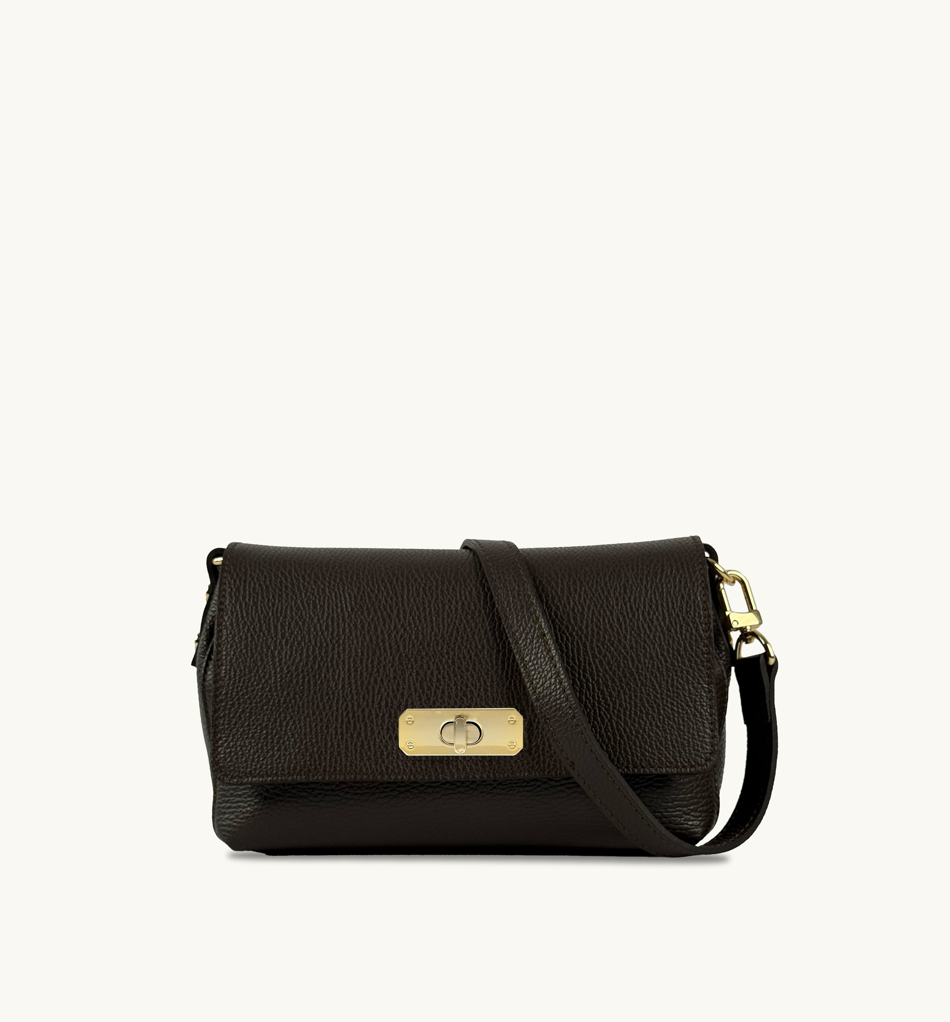 The Maisie Midi Chocolate Leather Bag