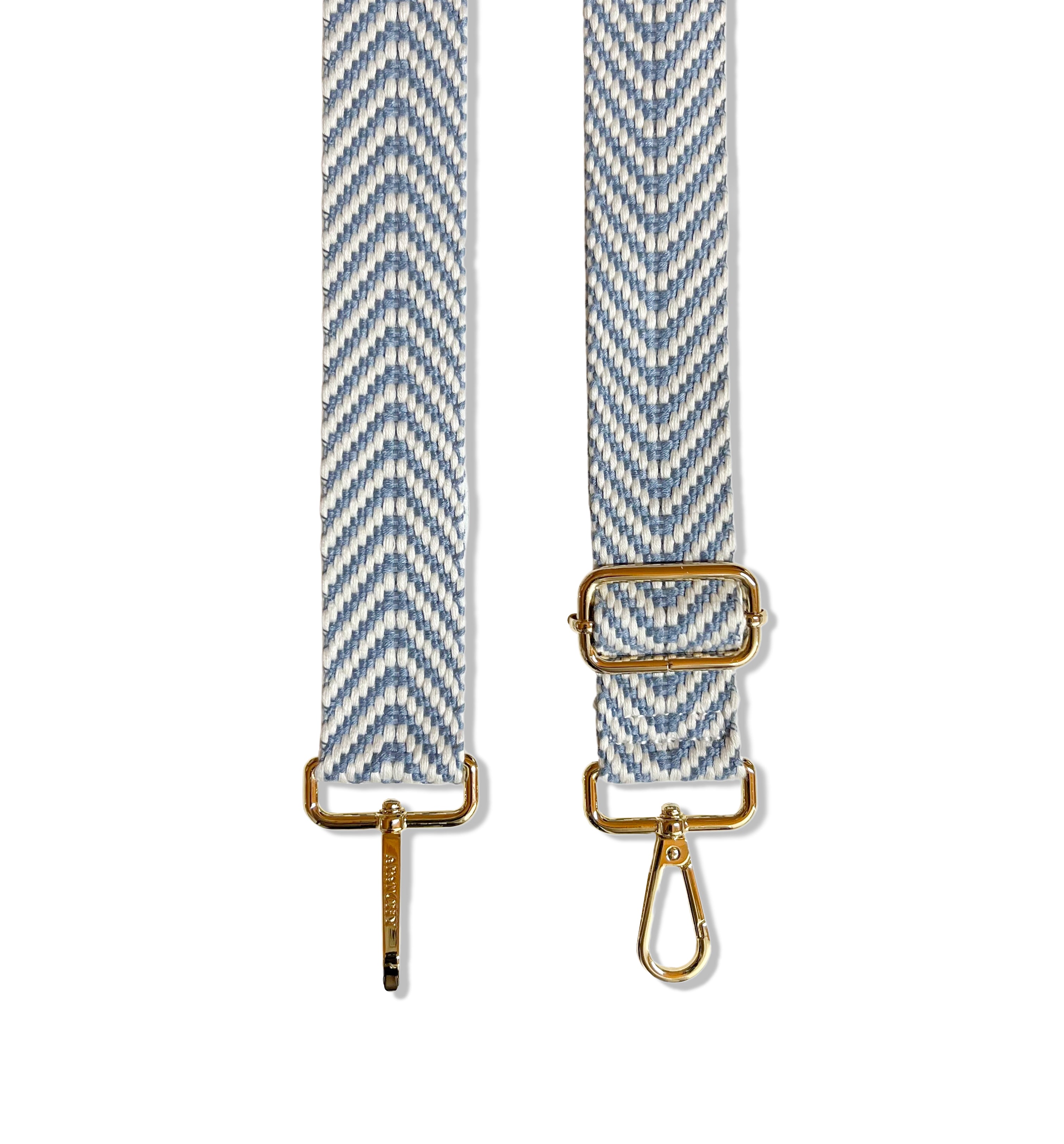 Denim Blue Chevron Strap