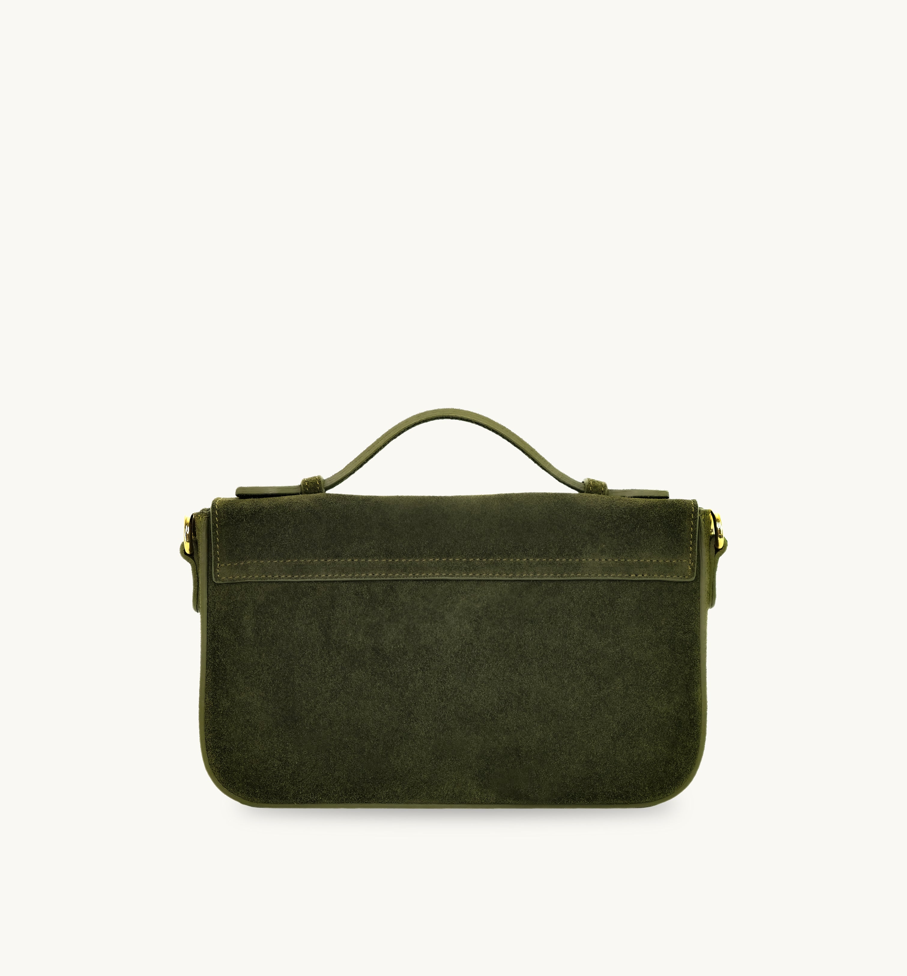 The Flora Top Handle Suede Bag