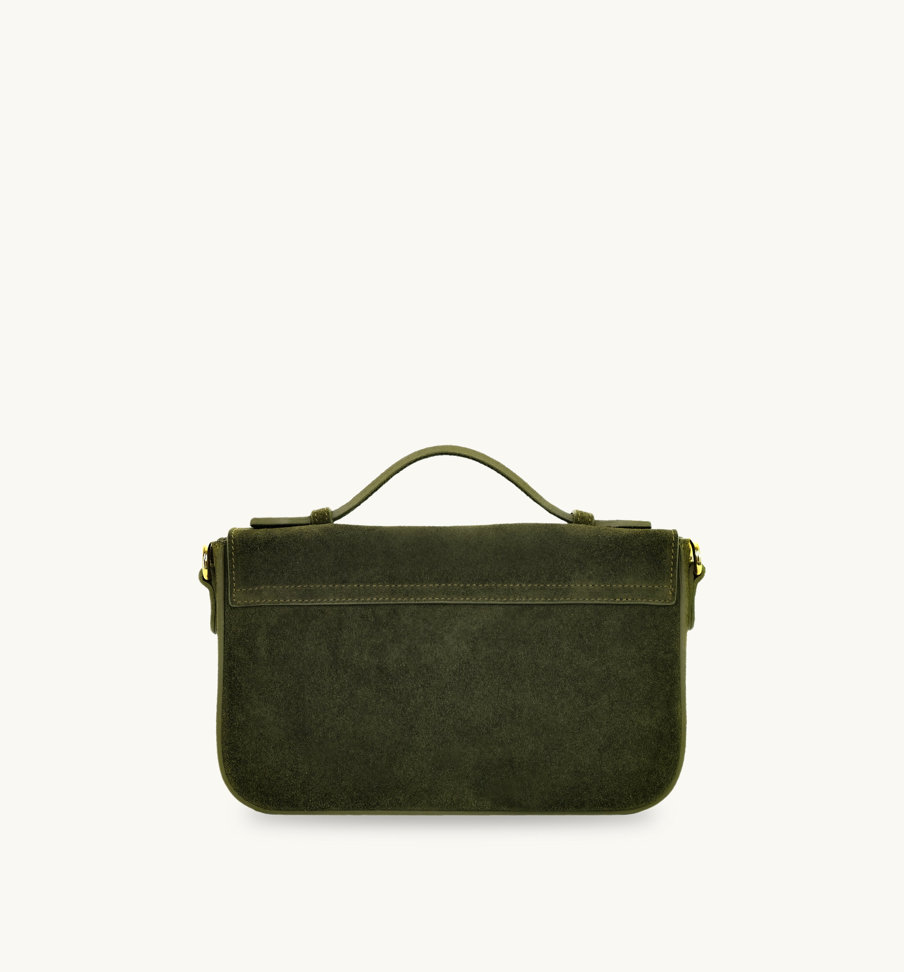 The Flora Top Handle Suede Bag