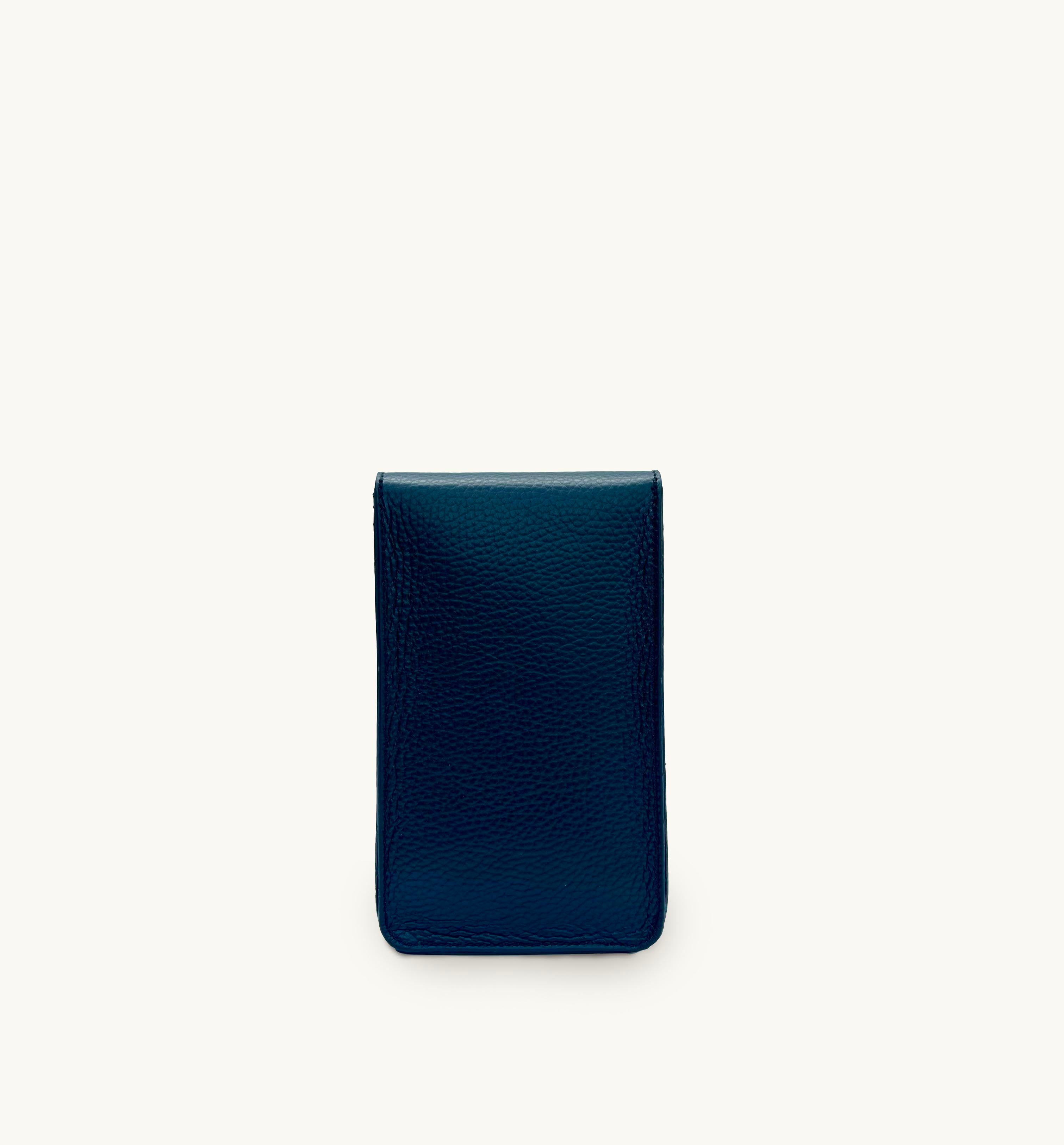 The Frankie Navy Leather Phone Bag