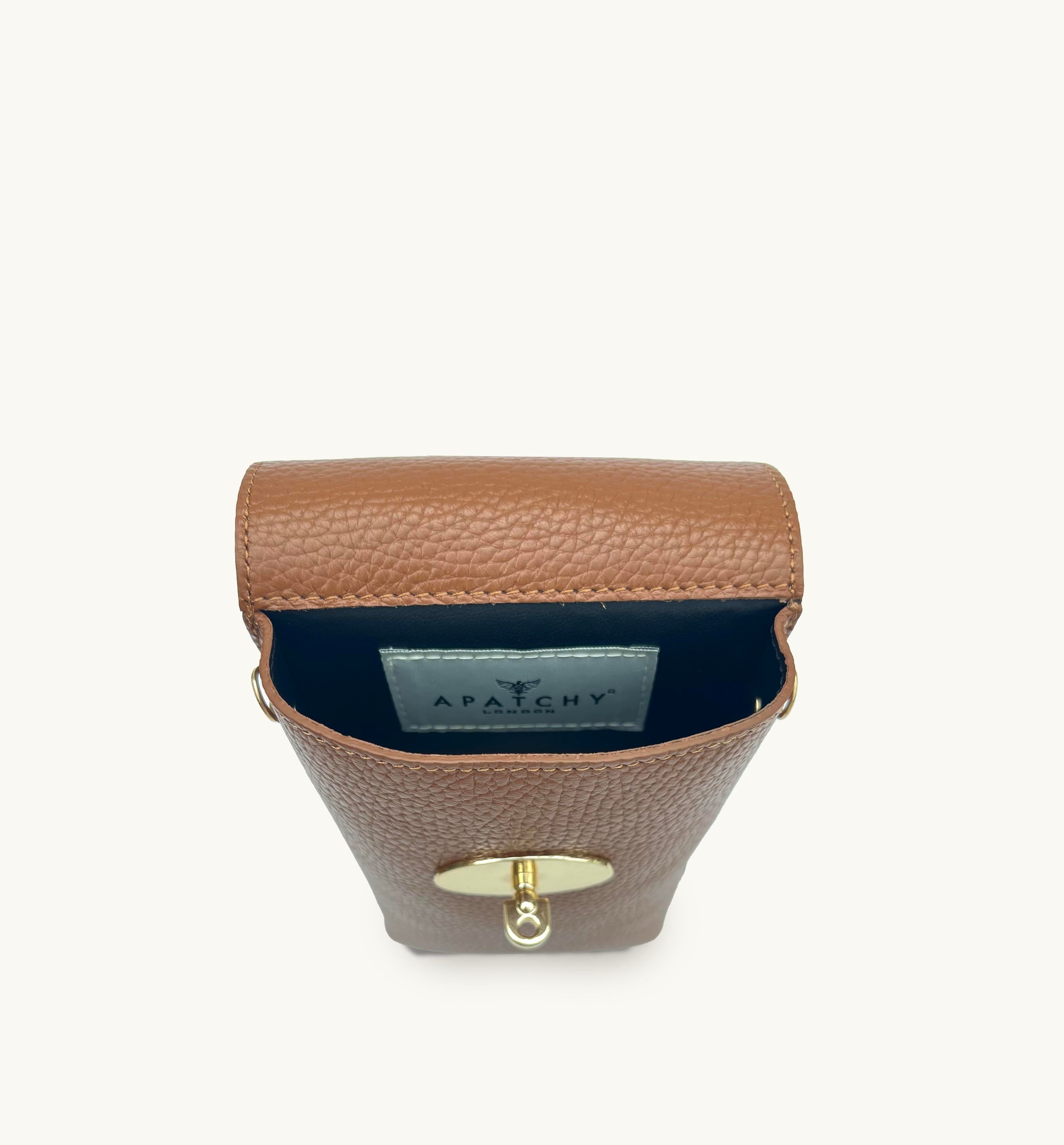 The Frankie Tan Leather Phone Bag