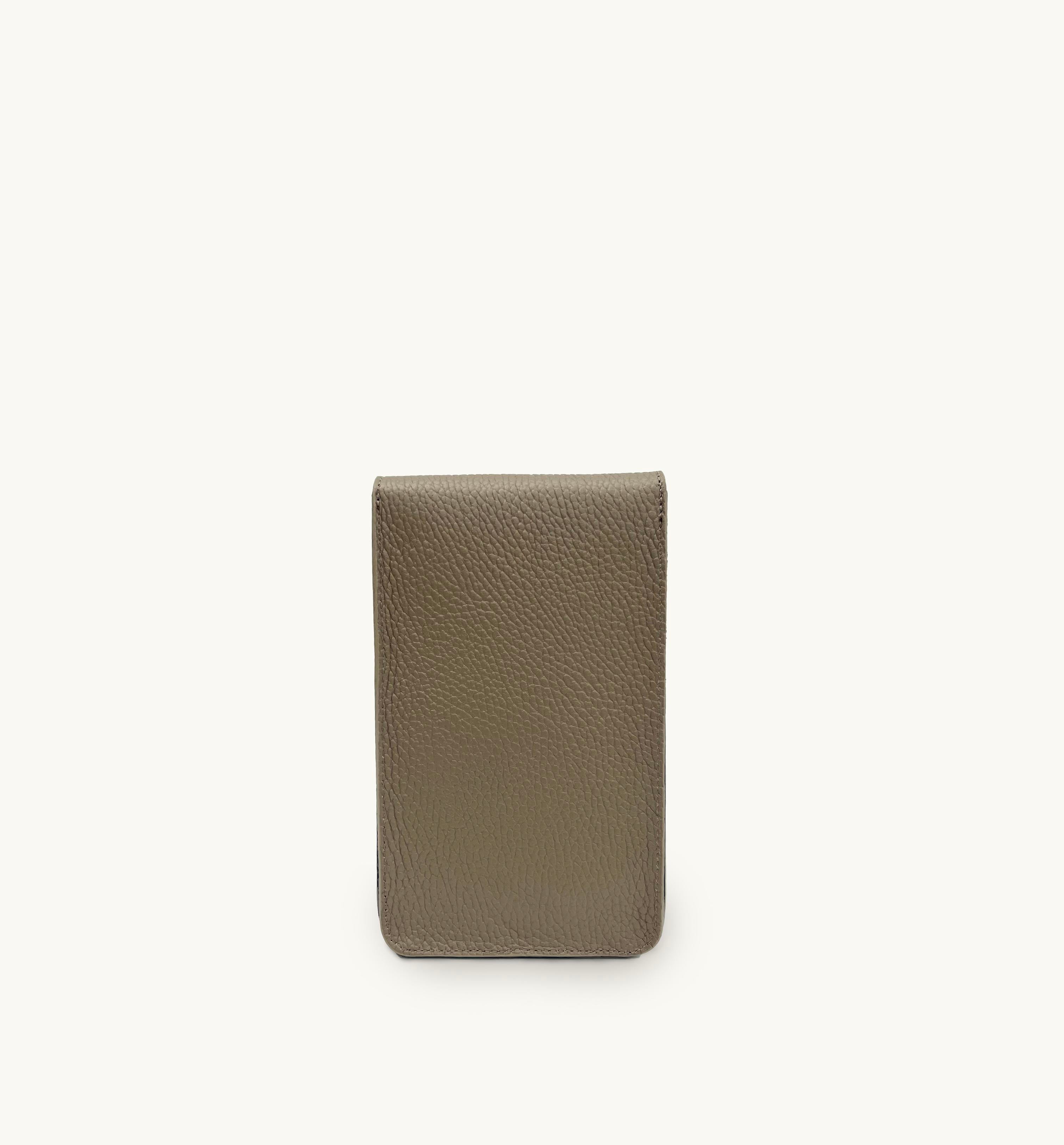 The Frankie Mushroom Leather Phone Bag