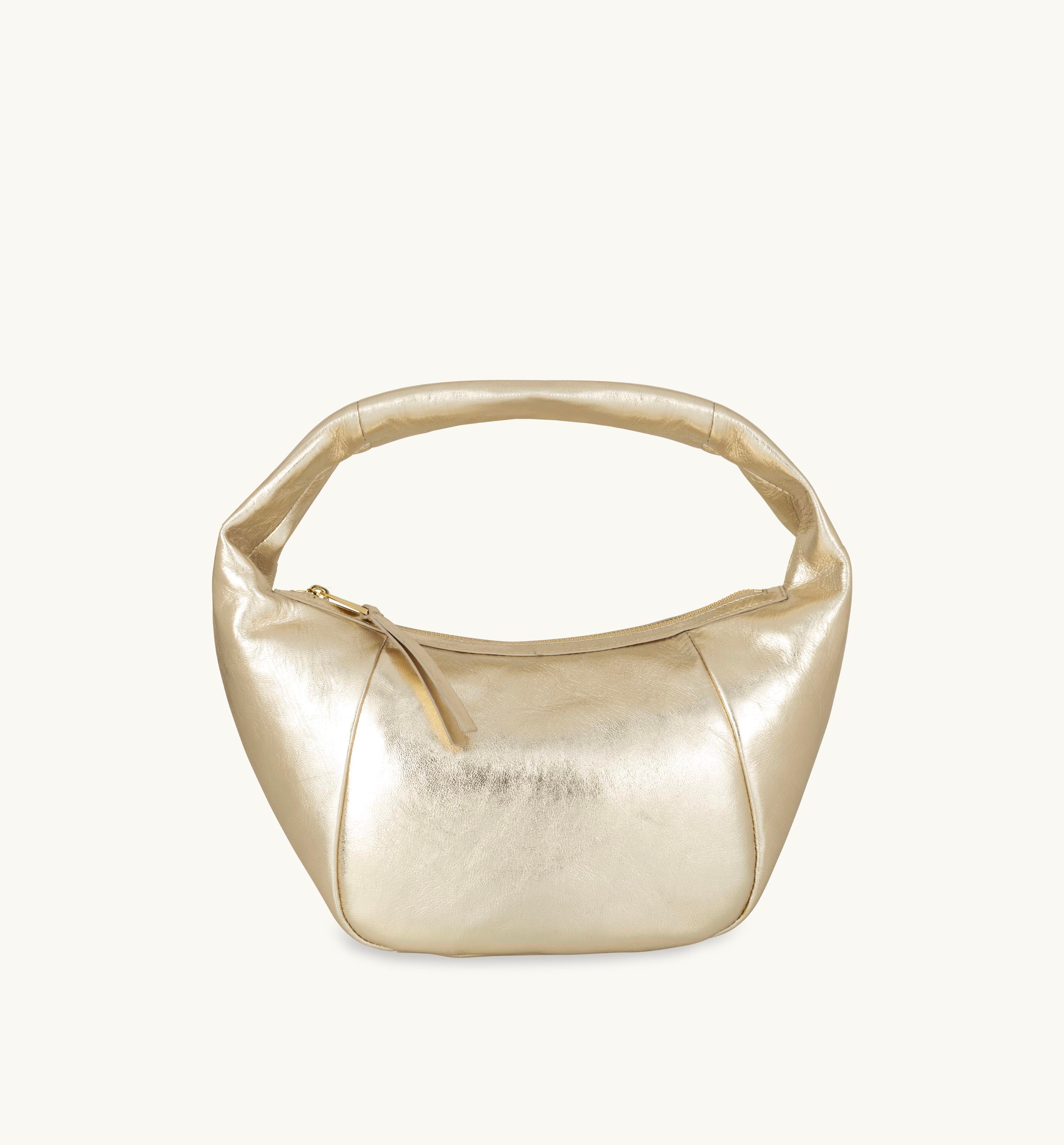 The Jasmine Gold Leather Bag