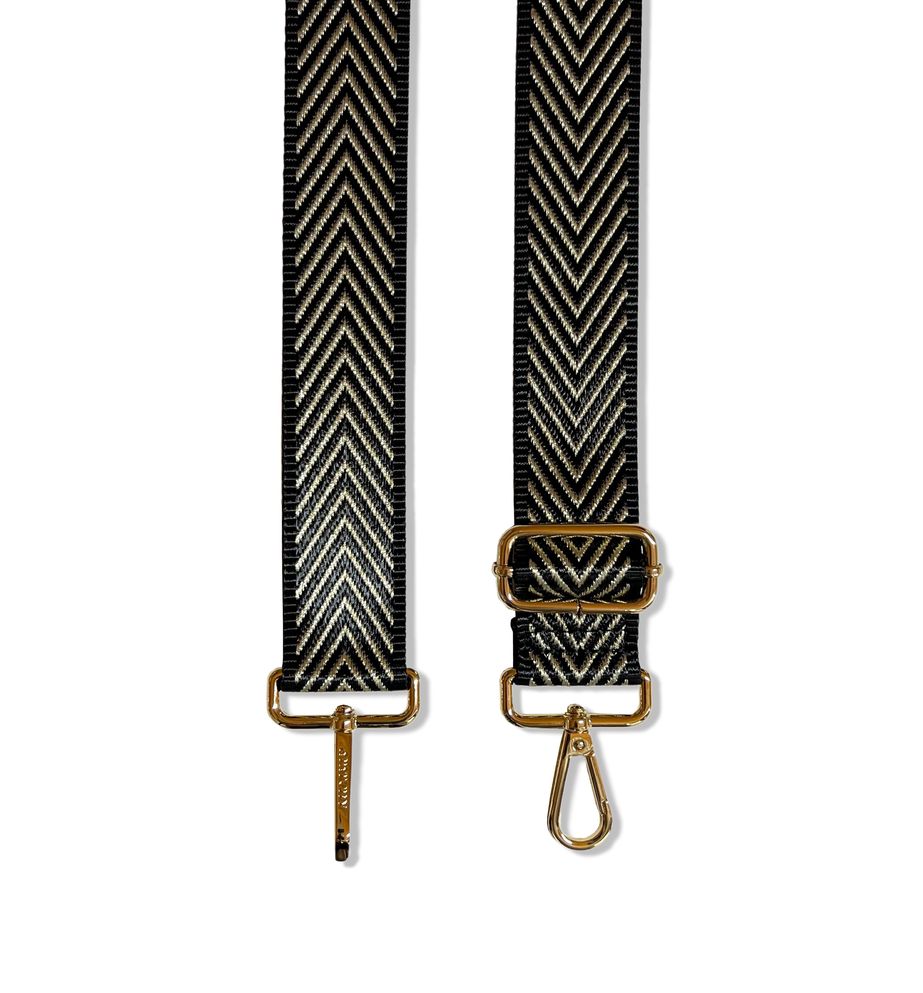 Black And Gold Chevron Strap