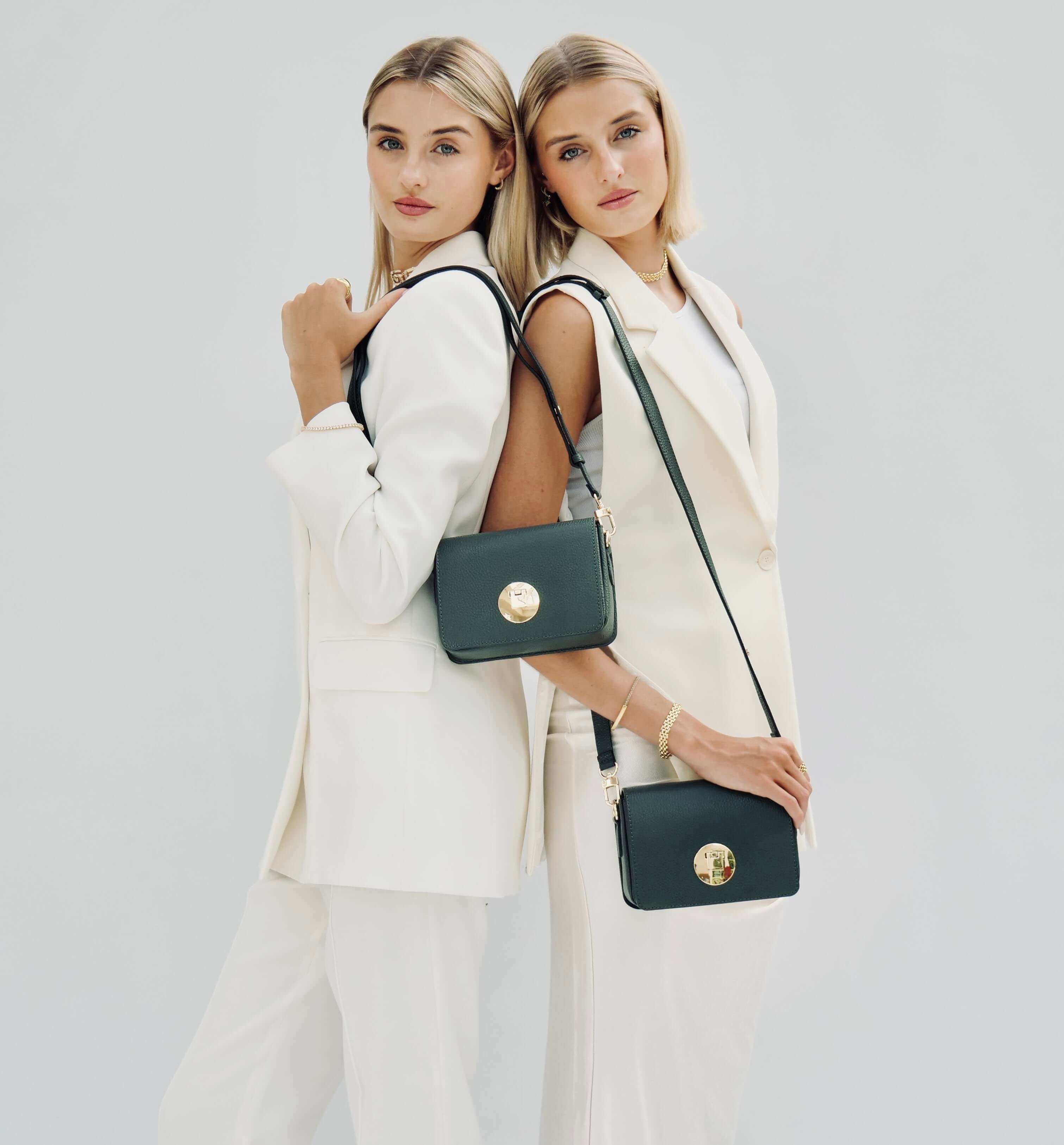 The Newbury Racing Green Leather Bag