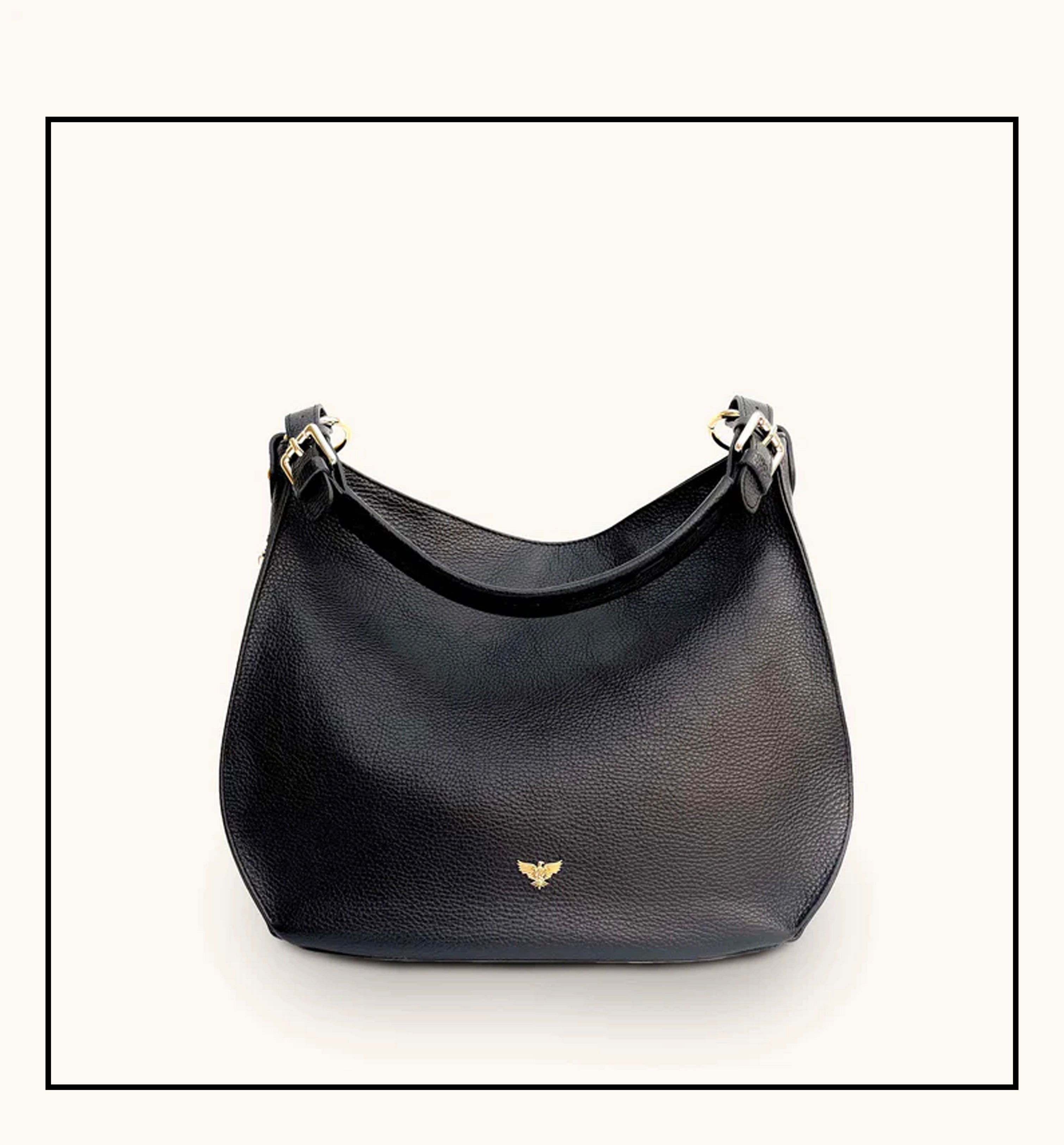 The Harriet Black Leather Bag