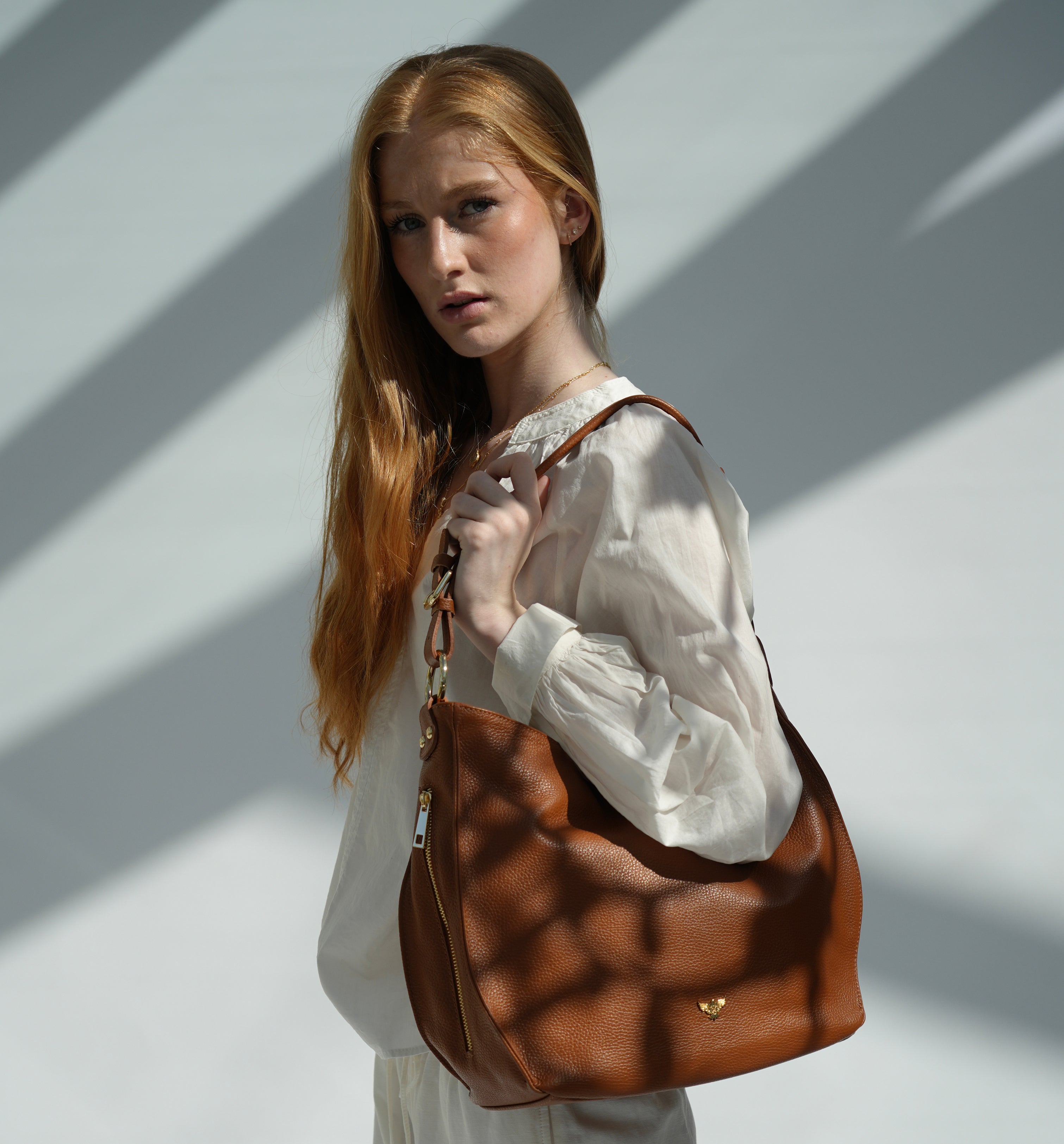 The Harriet Tan Leather Bag