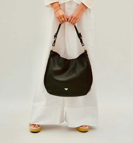The Harriet Navy Leather Bag