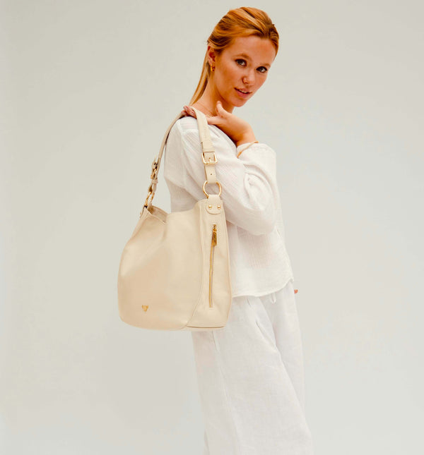 The Harriet Stone Leather Bag