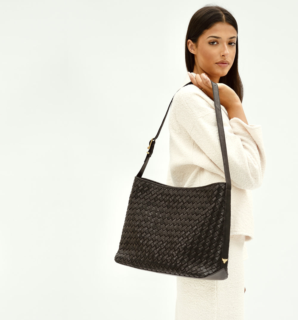 The Holly Black Leather Bag