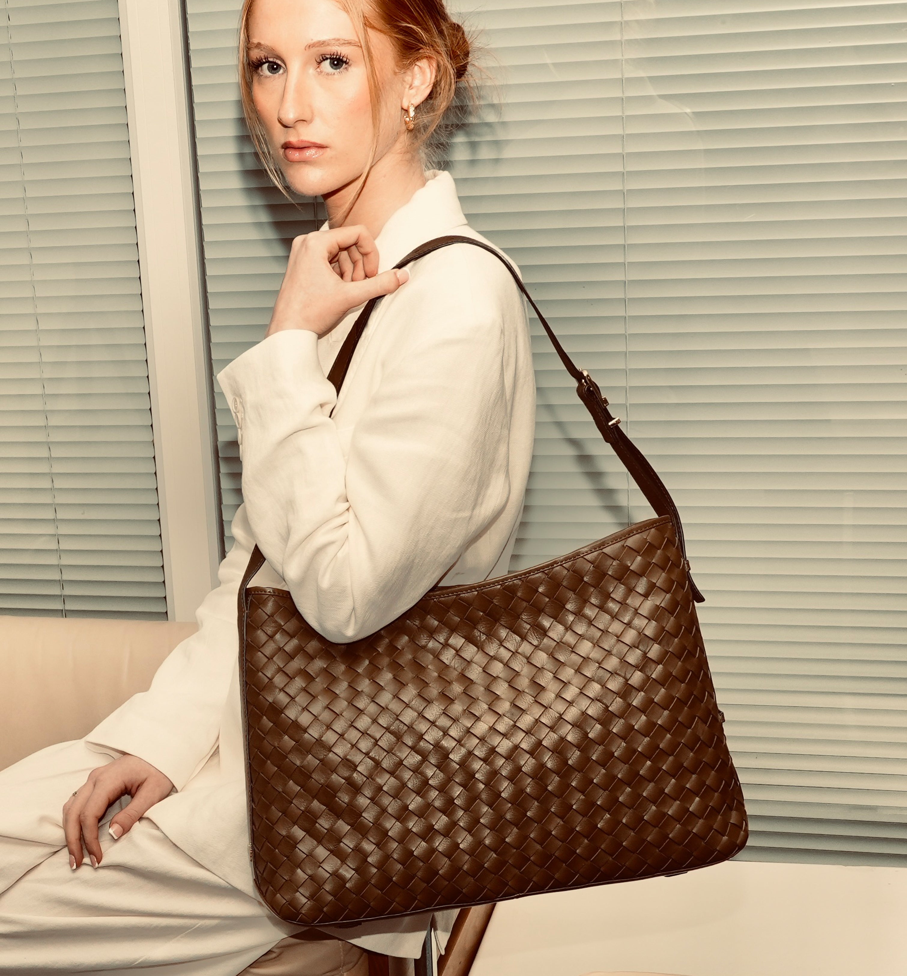 The Holly Olive Leather Bag