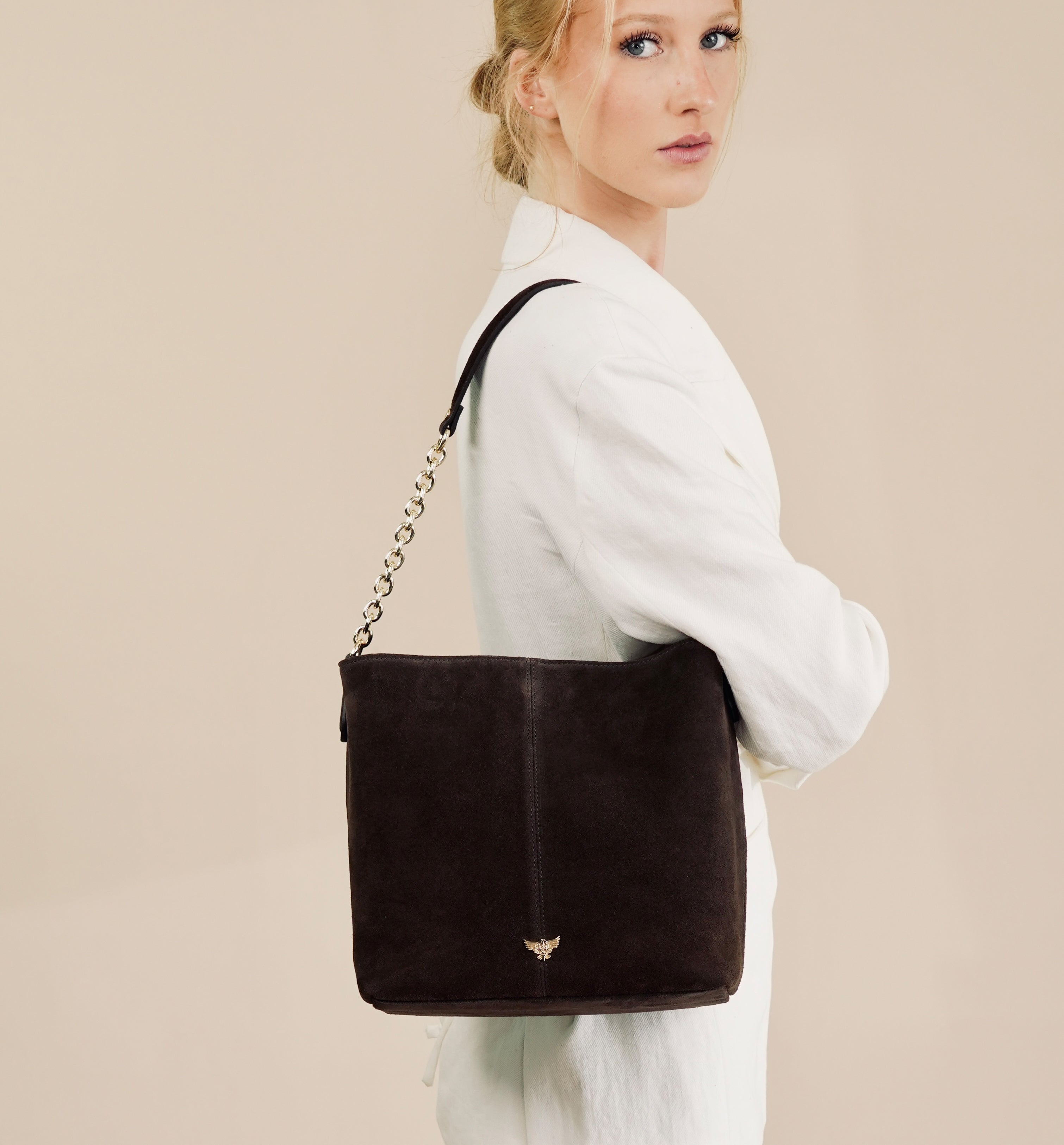 The Izzie Suede Bag