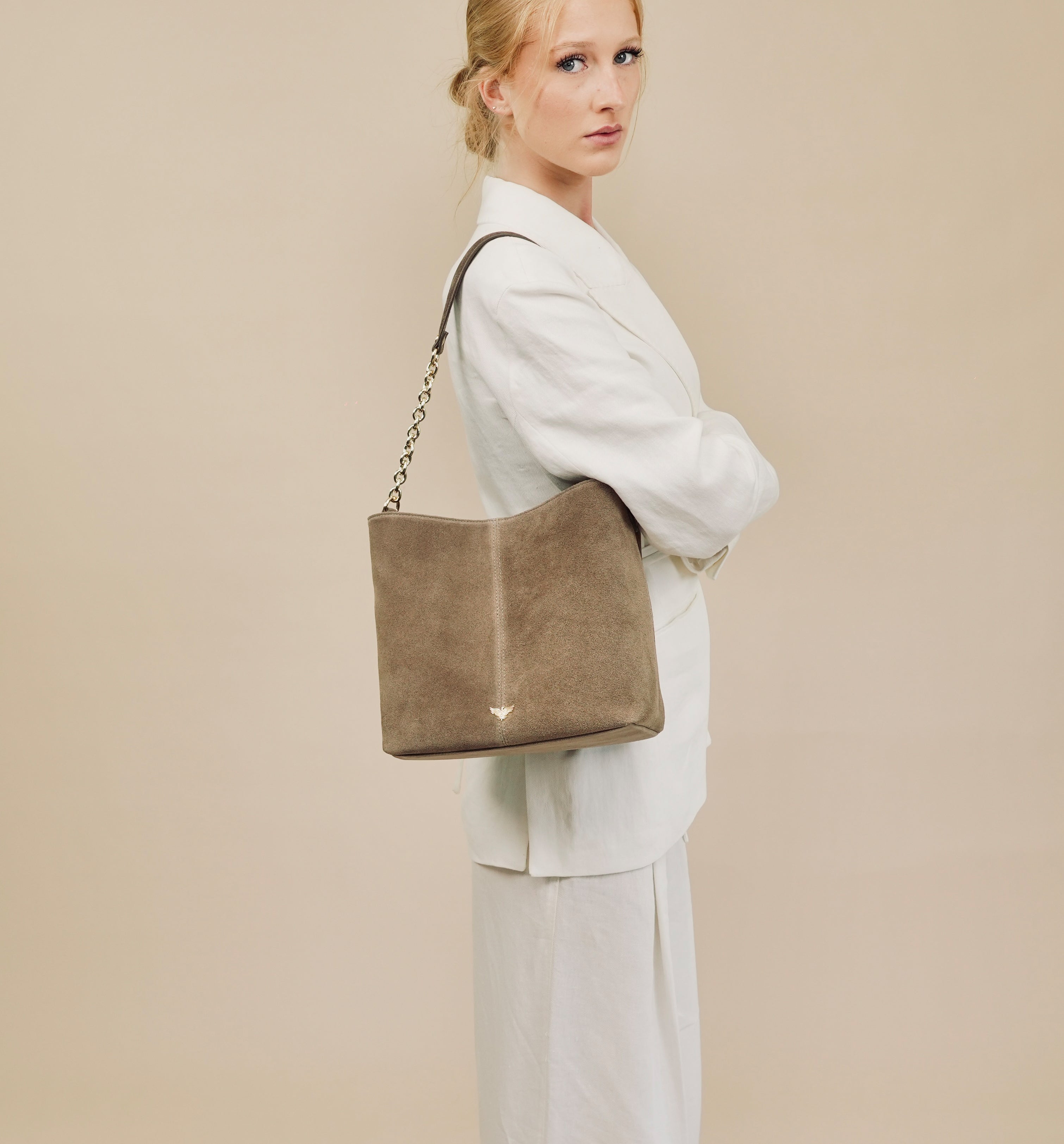 The Izzie Suede Bag