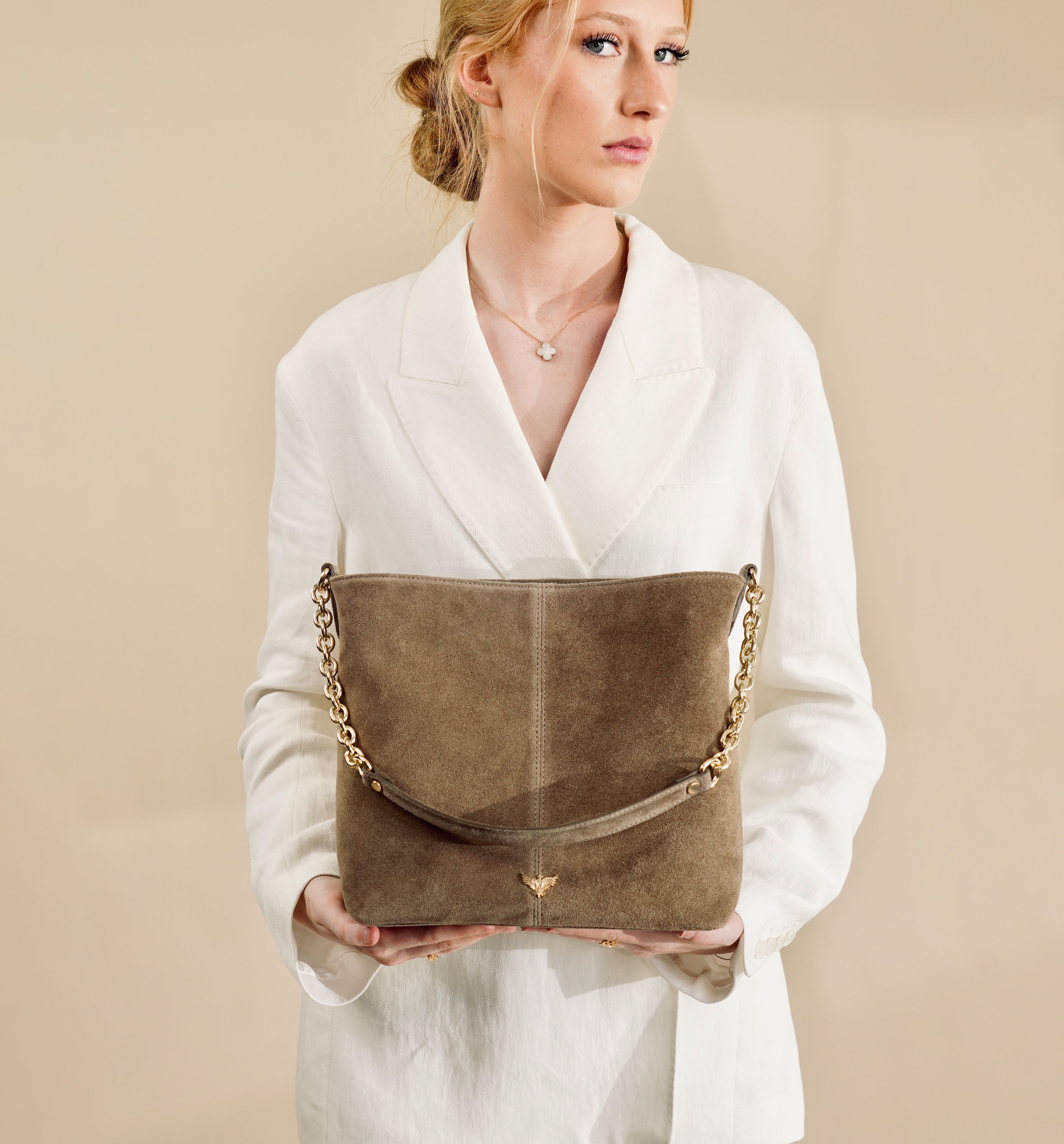 The Izzie Suede Bag