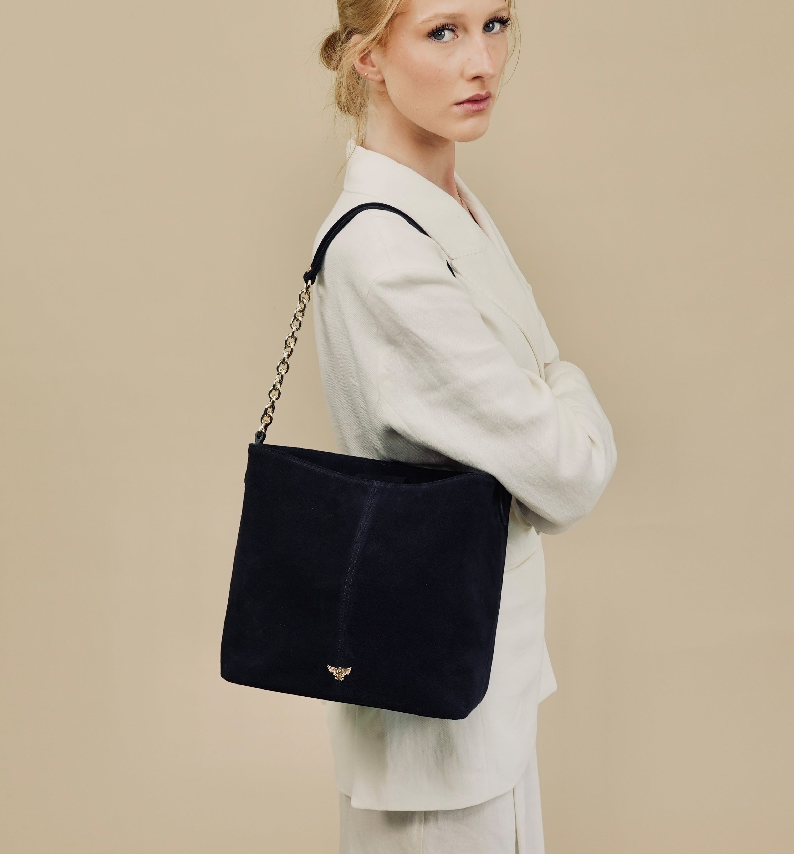 The Izzie Suede Bag