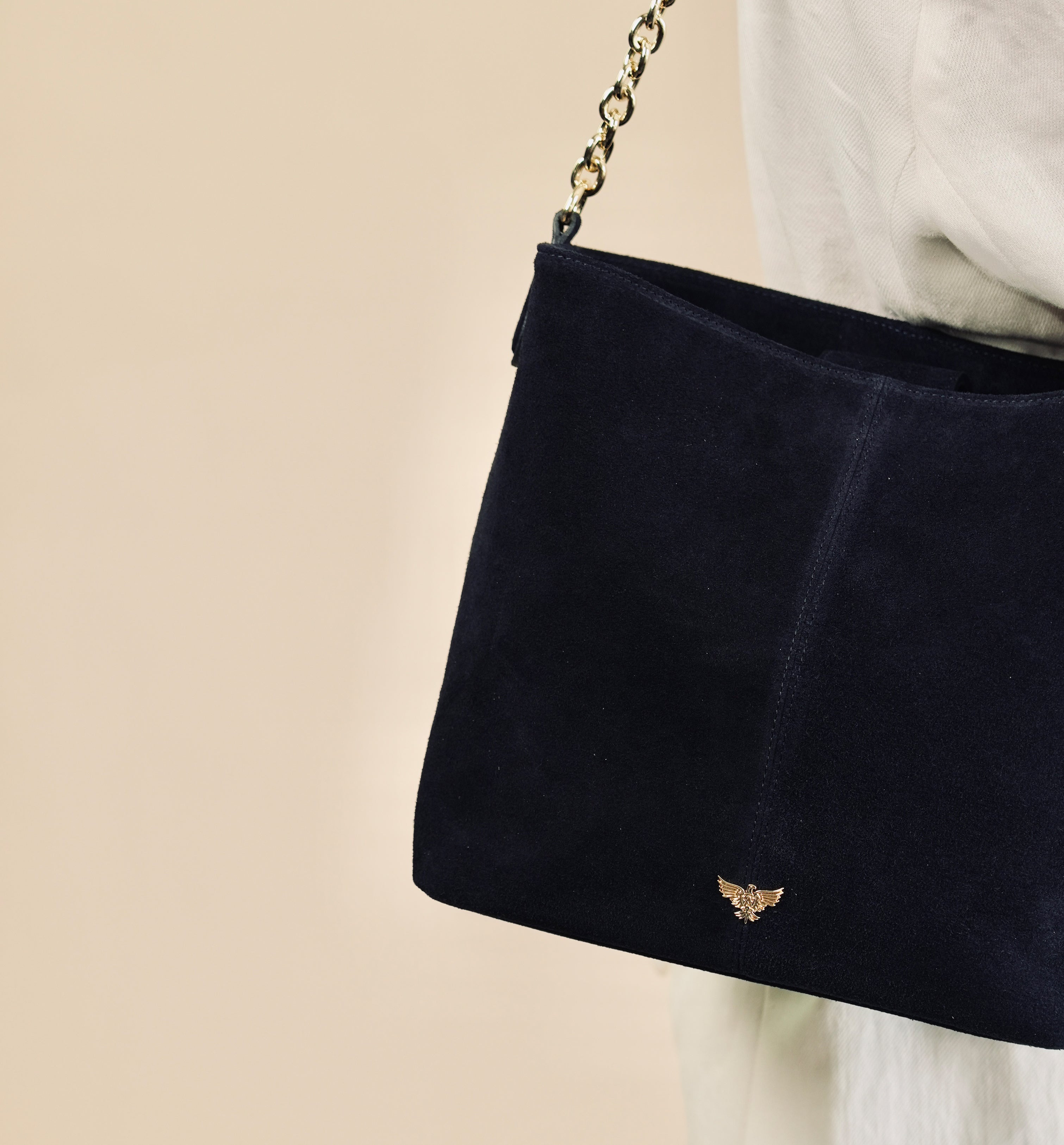 The Izzie Suede Bag