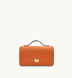 The Amelia Orange Leather Bag