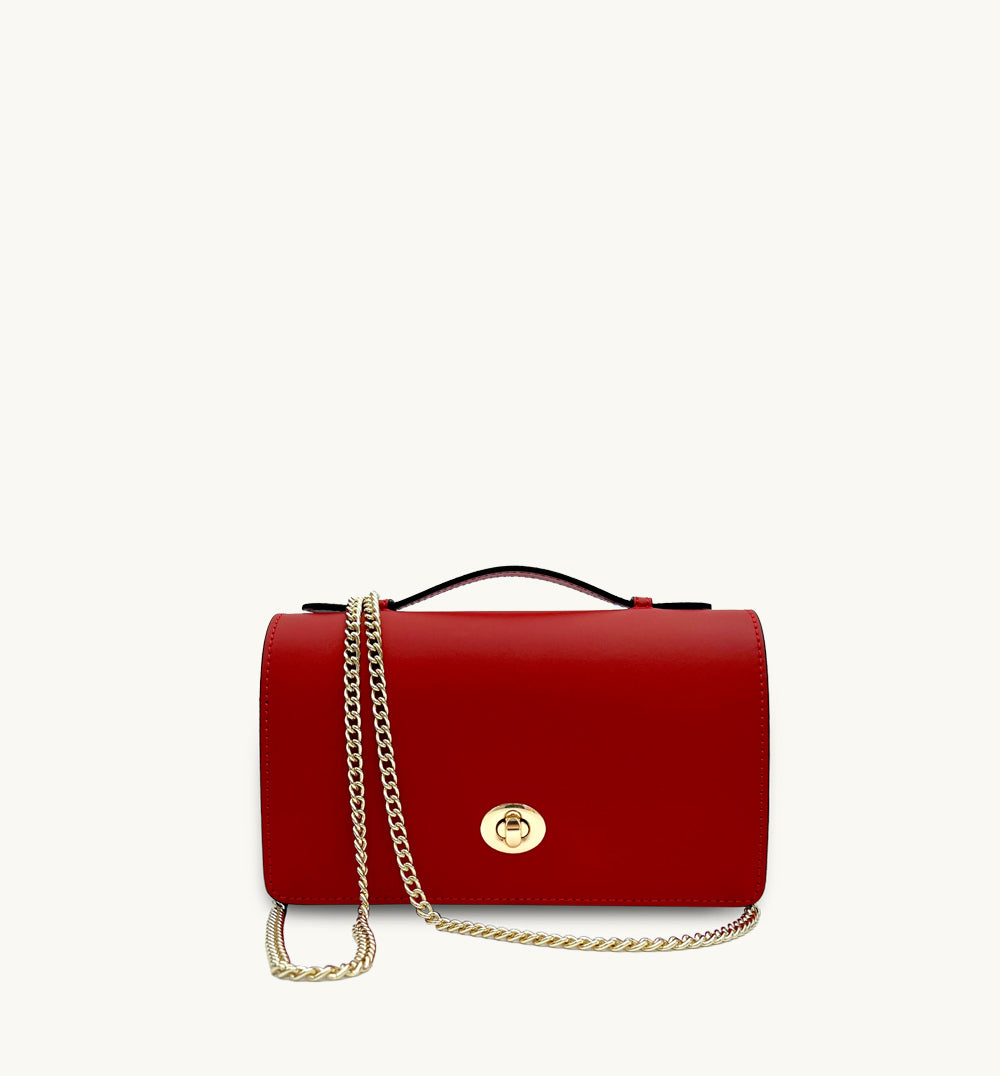 The Amelia Chilli Red Leather Bag