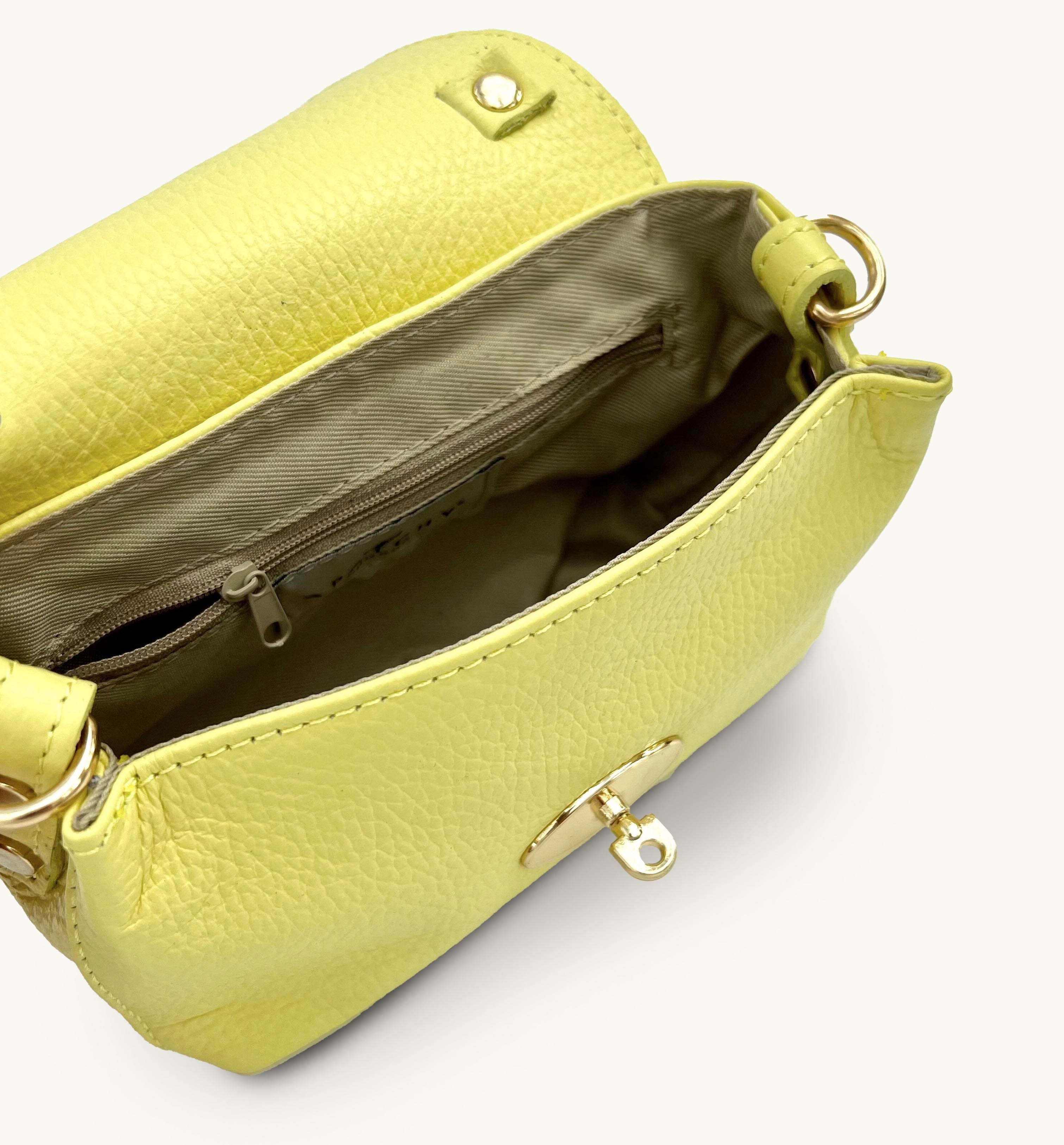 The Rachel Lemon Leather Bag
