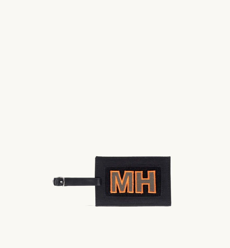 Luggage Tag For Him - Orange Letters