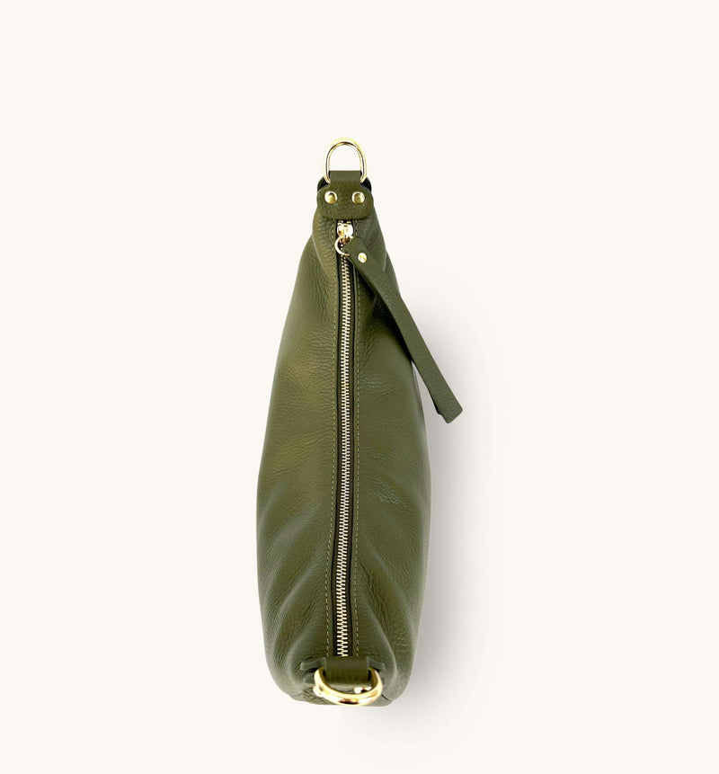 The Lulu Olive Green Leather Bag