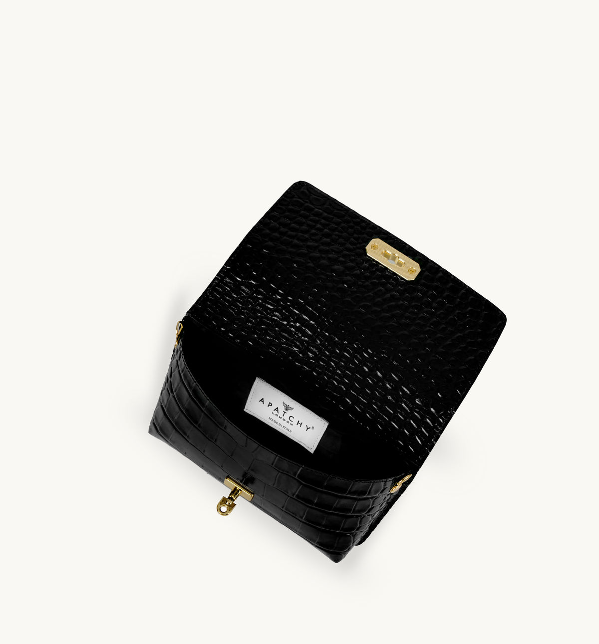 PRE ORDER: The Lyla Black Croc Leather Bag