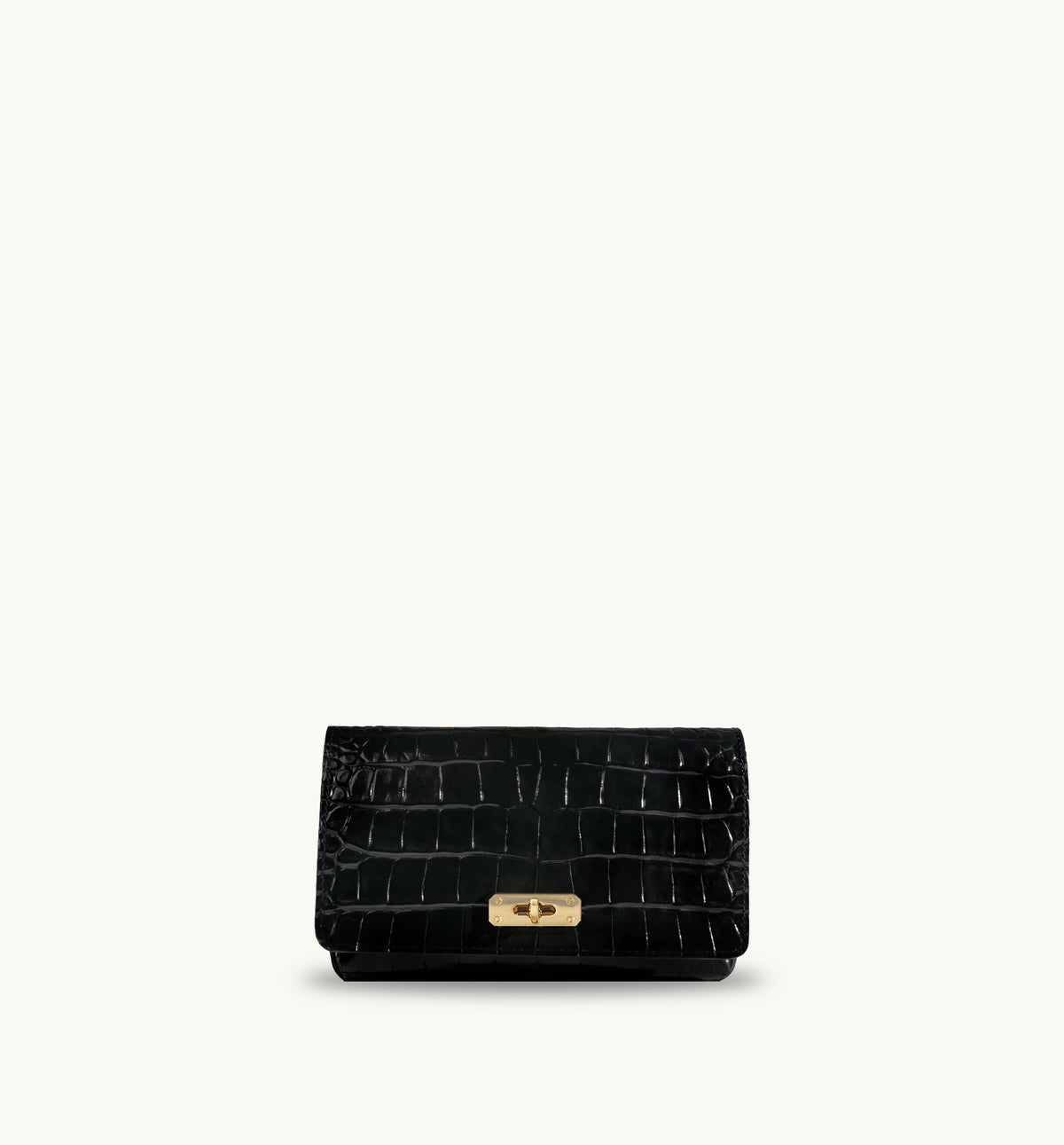PRE ORDER: The Lyla Black Croc Leather Bag