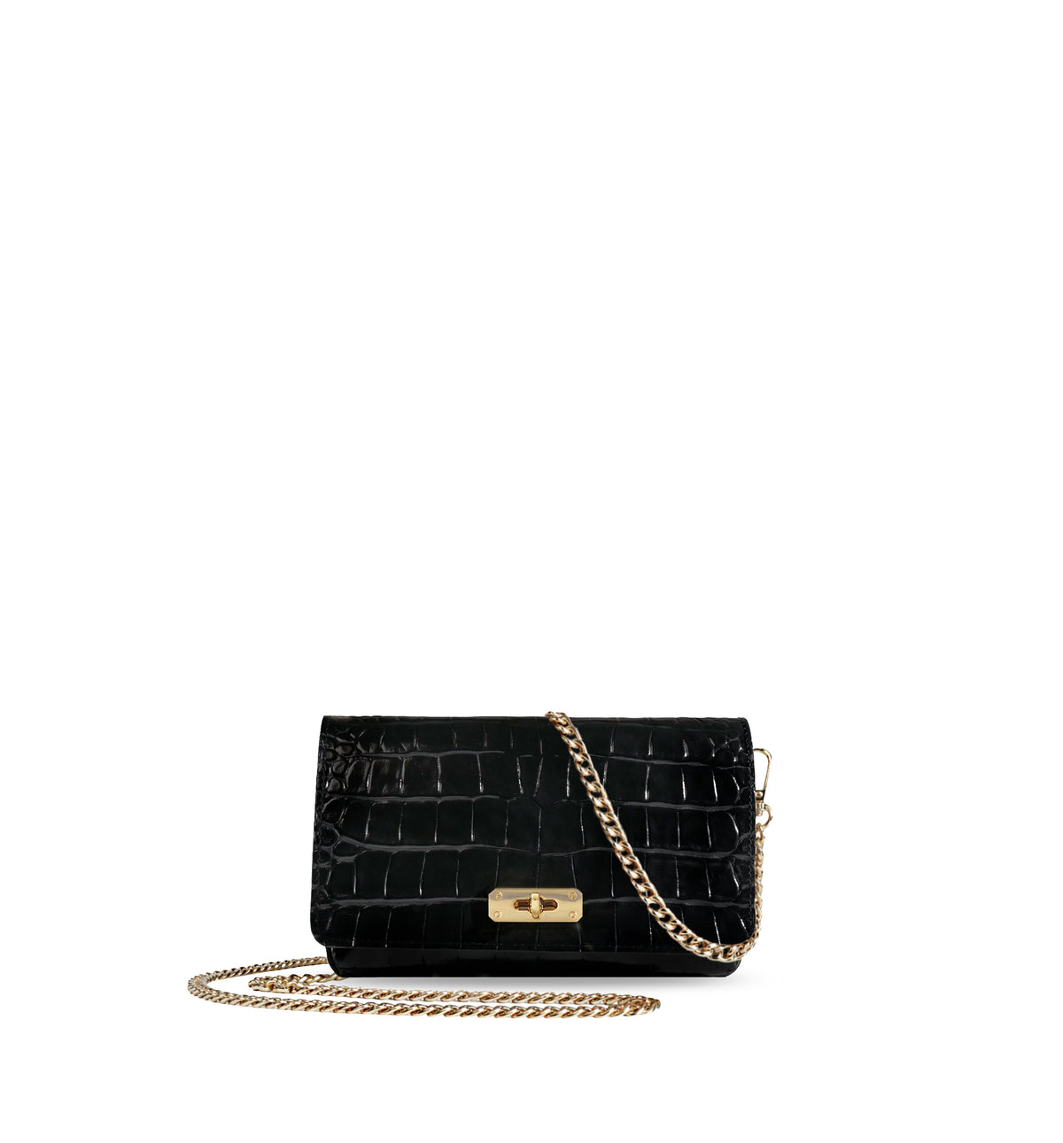 PRE ORDER: The Lyla Black Croc Leather Bag