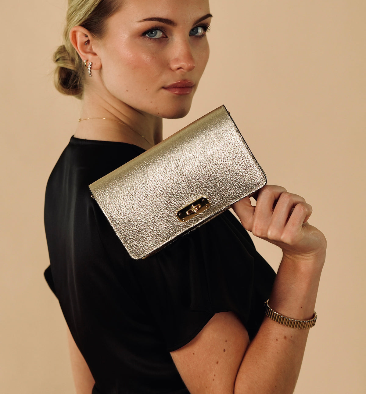 PRE ORDER: The Lyla Gold Leather Bag